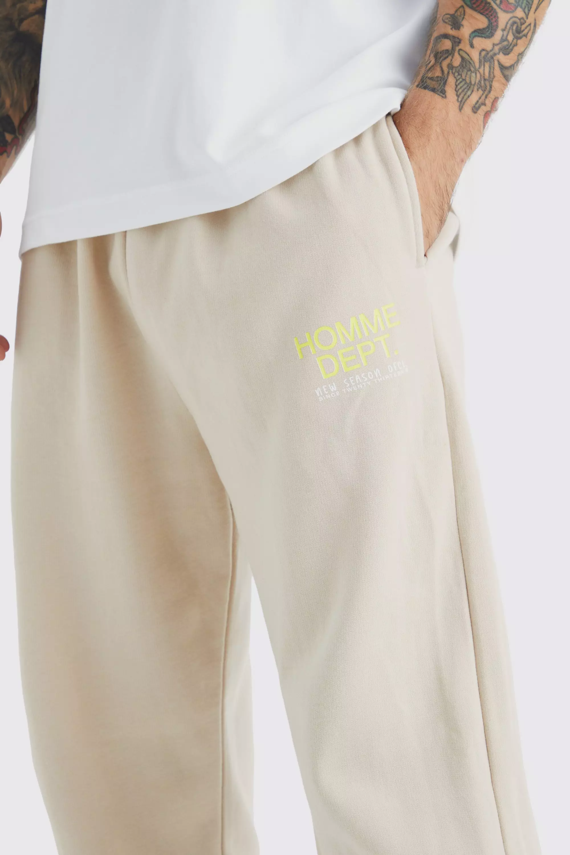 Jogger beige online homme