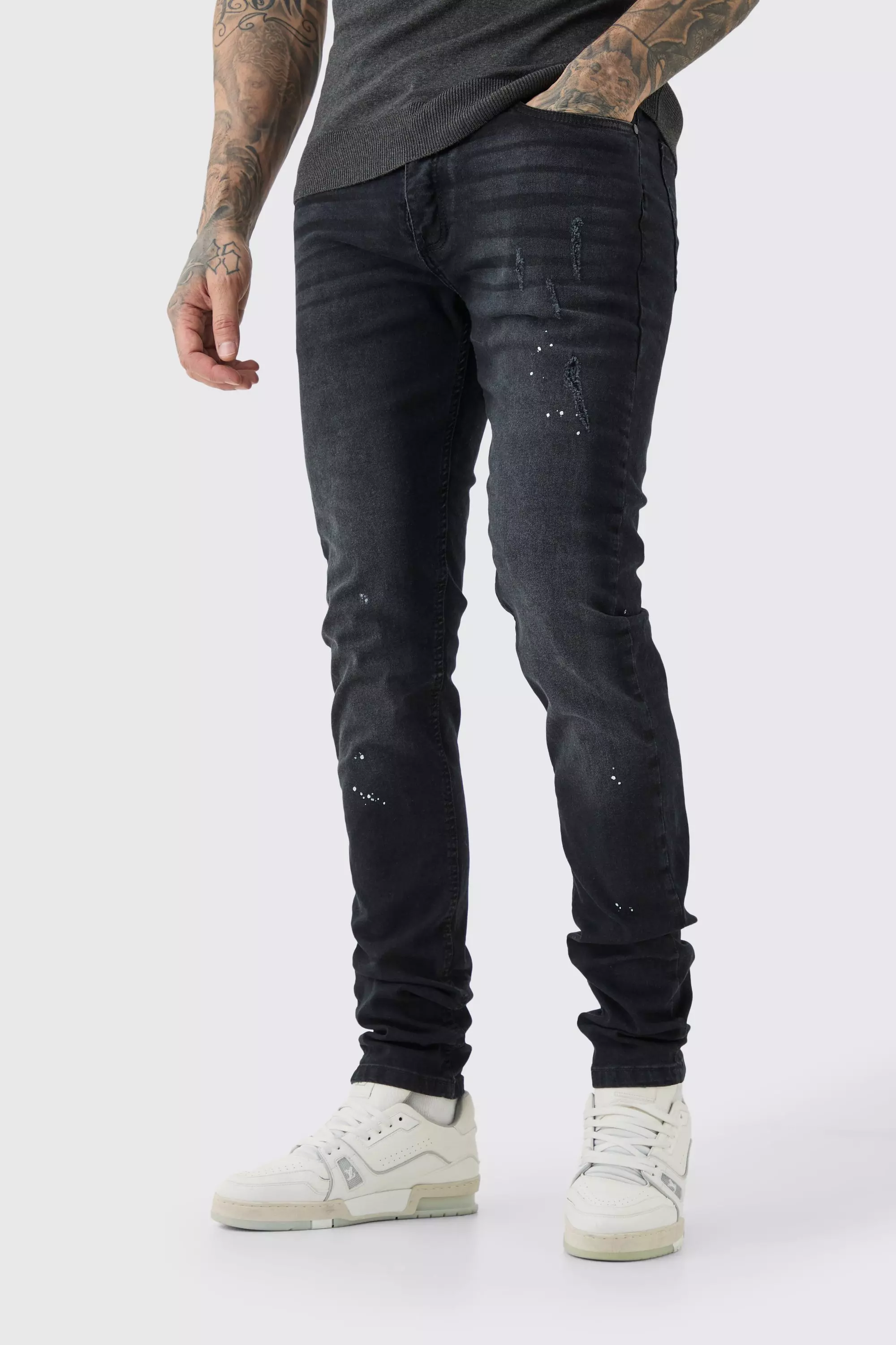 Skinny Stretch Stacked Jeans