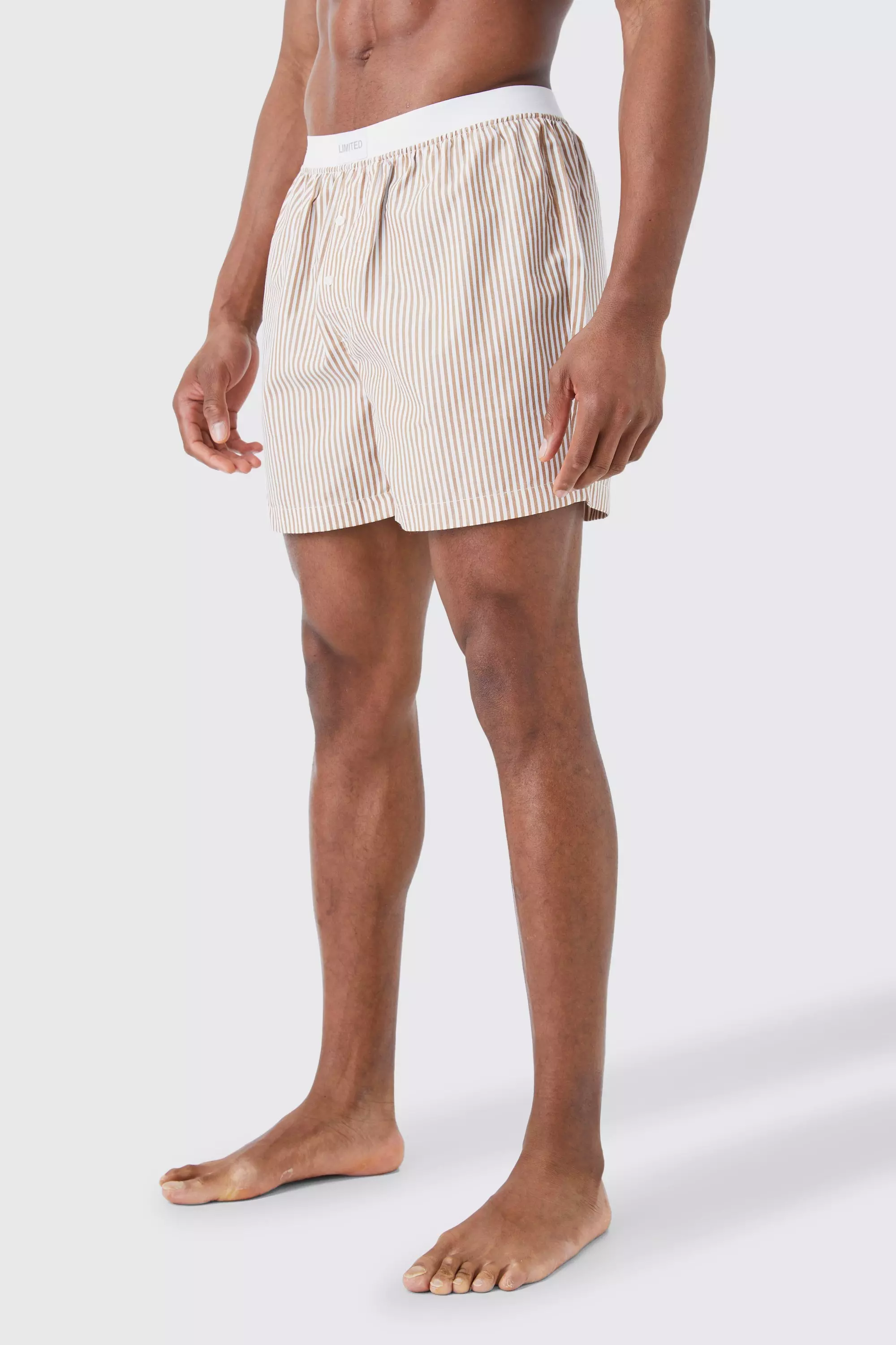Woven London Striped Boxer Shorts