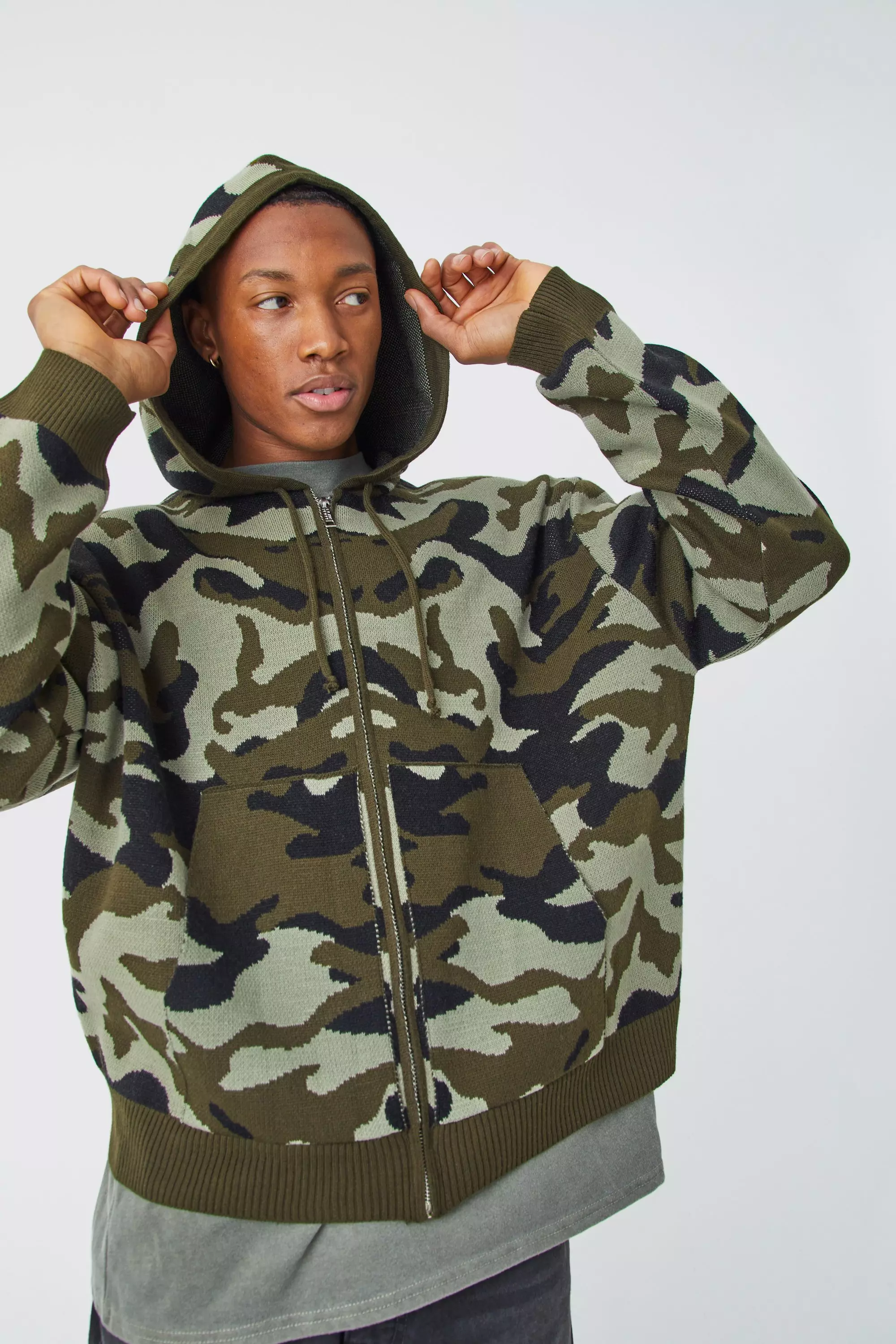 Oversized cheap camo sweatshirt