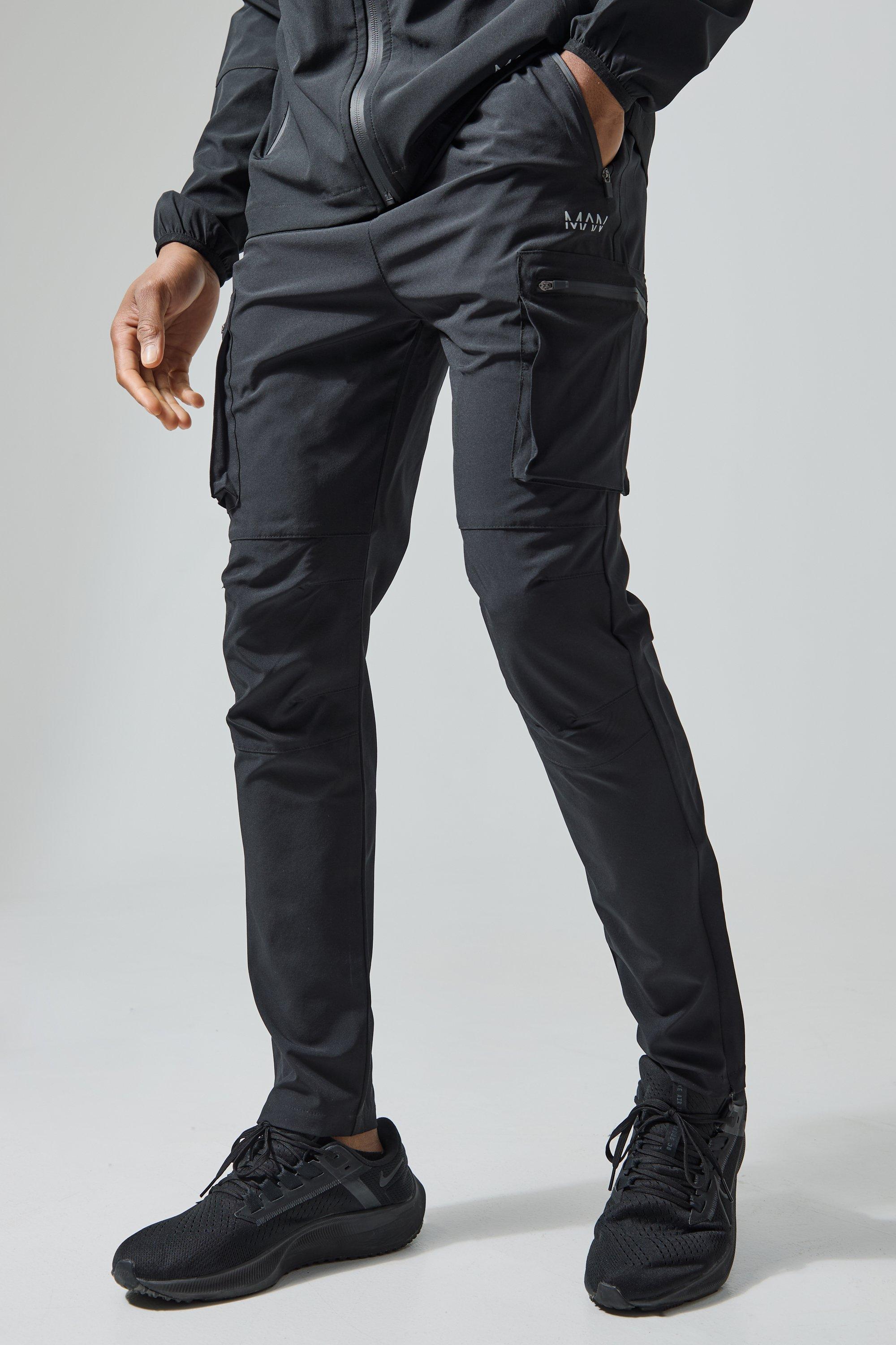 Pantaloni tuta Cargo Man Active, Nero