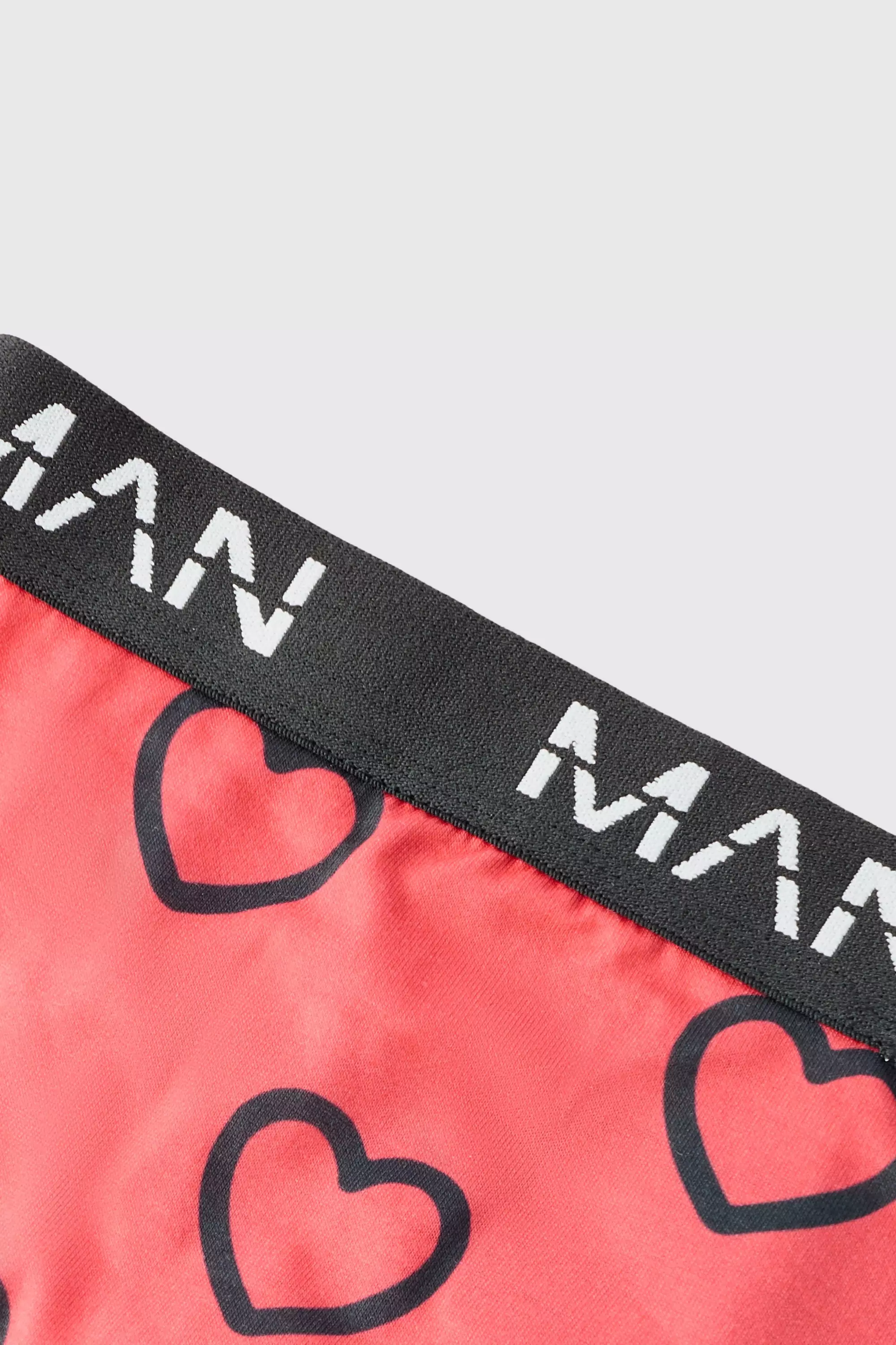 Man Valentines Heart Briefs