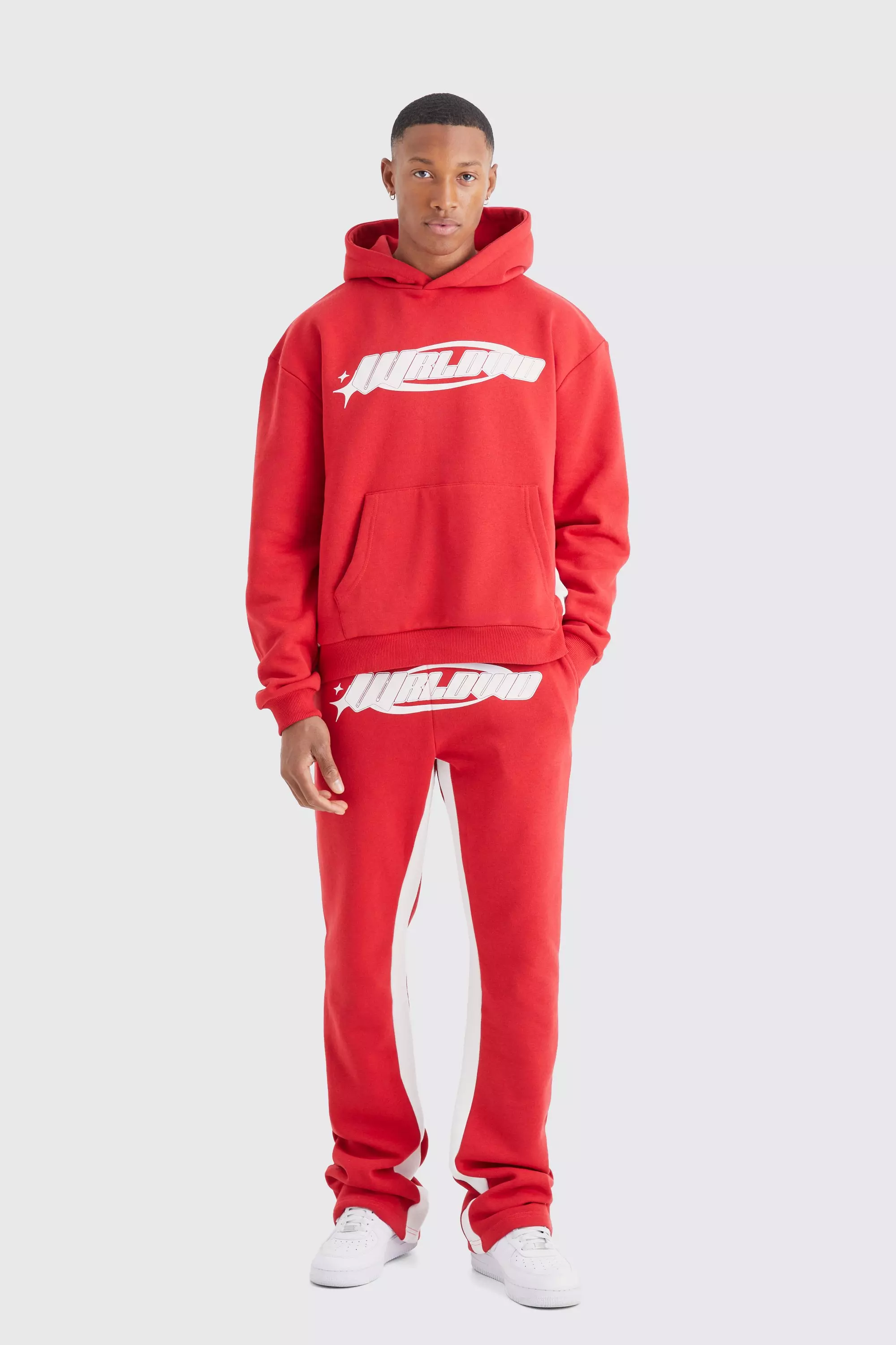 Stacked joggers pants and stacked tracksuits for the weekend