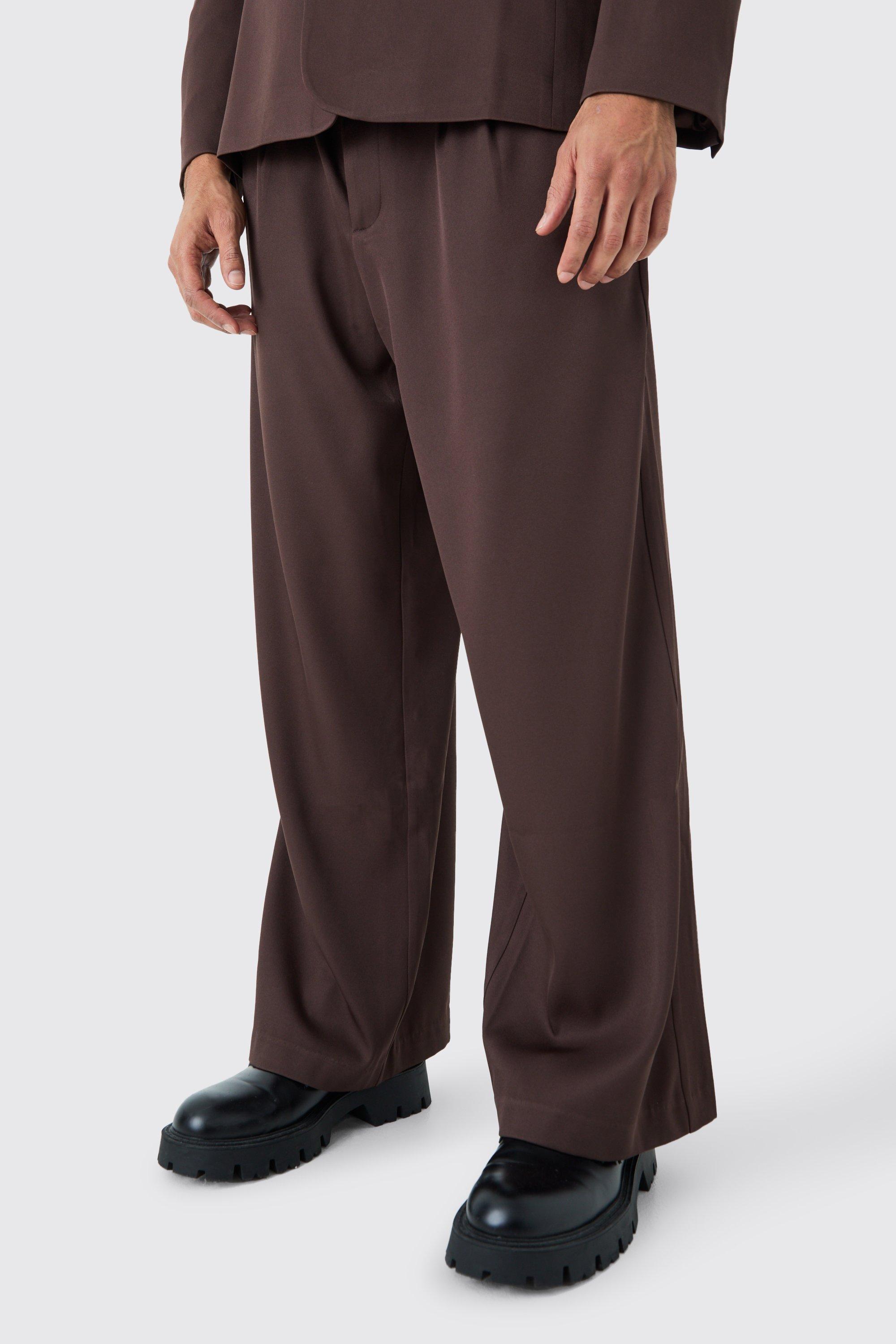 Image of Pantaloni a gamba ampia Mix & Match in taglio rilassato, Brown