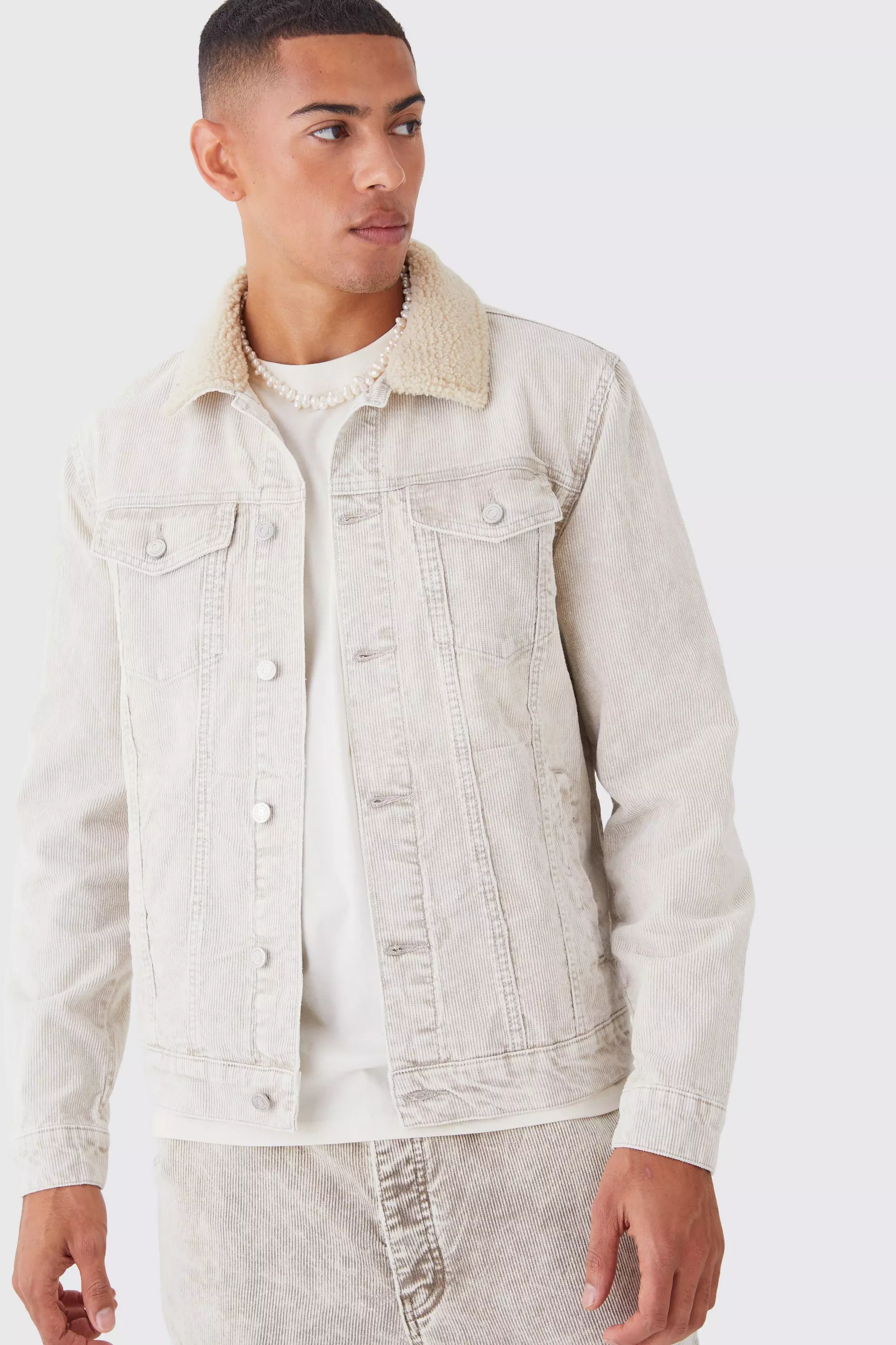 White hot sale cord jacket