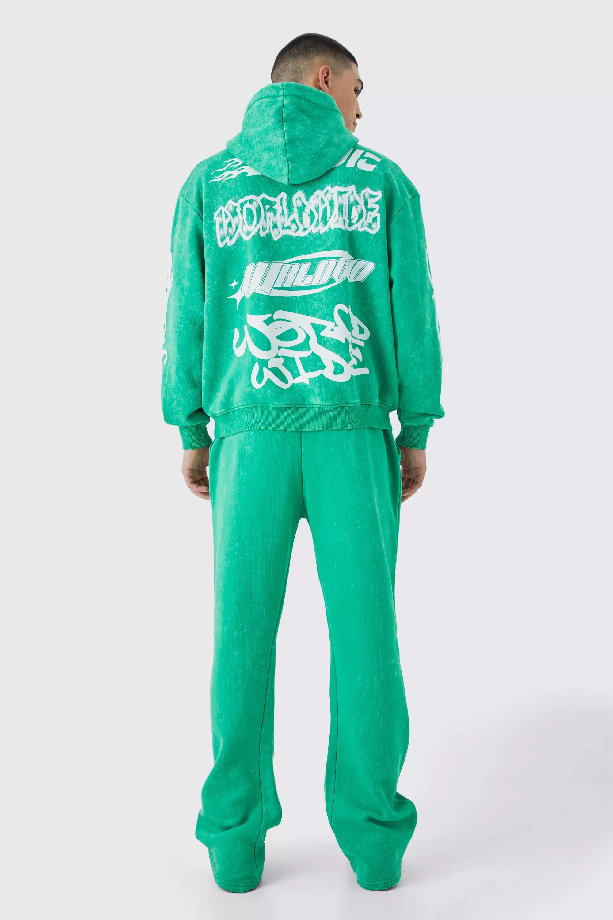 TEAL HOODED SWEATSHIRT & JOGGERS VELOUR TRACKSUIT SET – Portobello Punk