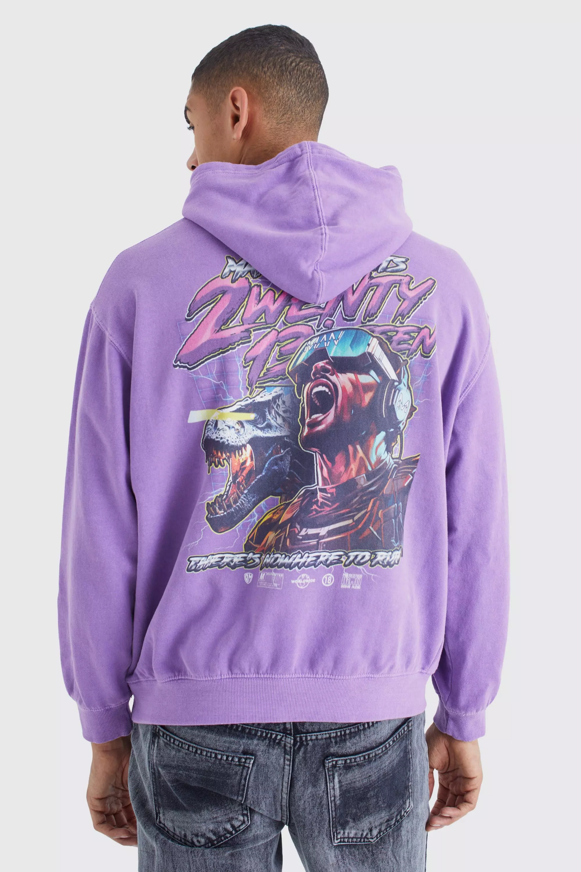 Purple hoodie graphic hot sale