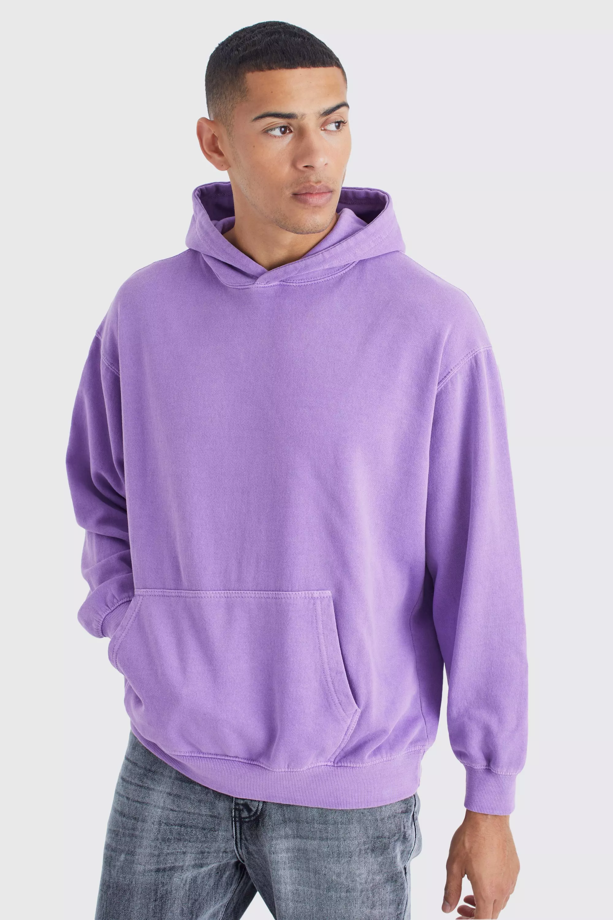 Light purple hoodie online for men