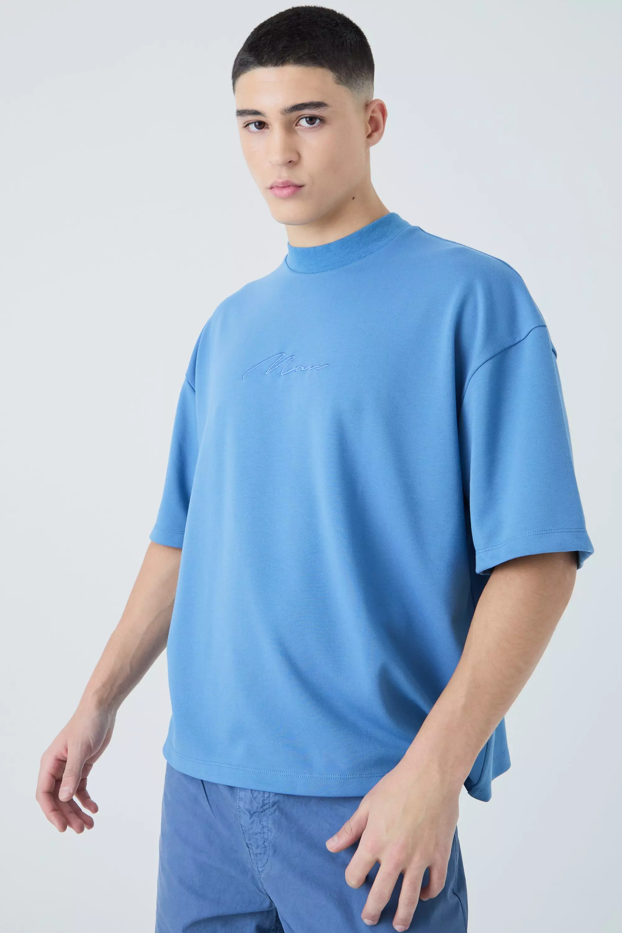 Oversized Boxy Premium Super Heavyweight Embroidered T-shirt