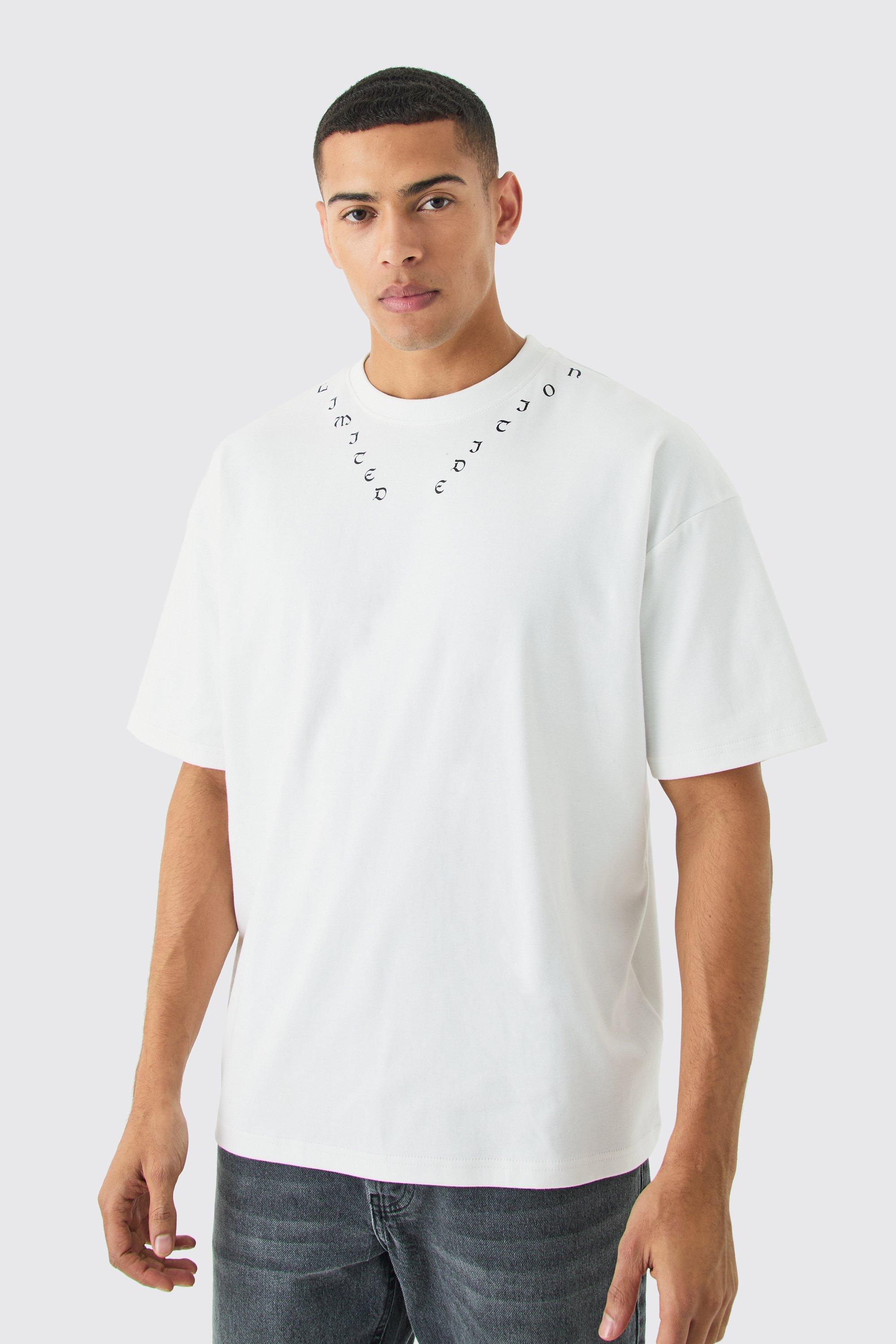 Image of T-shirt oversize Interlock Limited Edition, Bianco