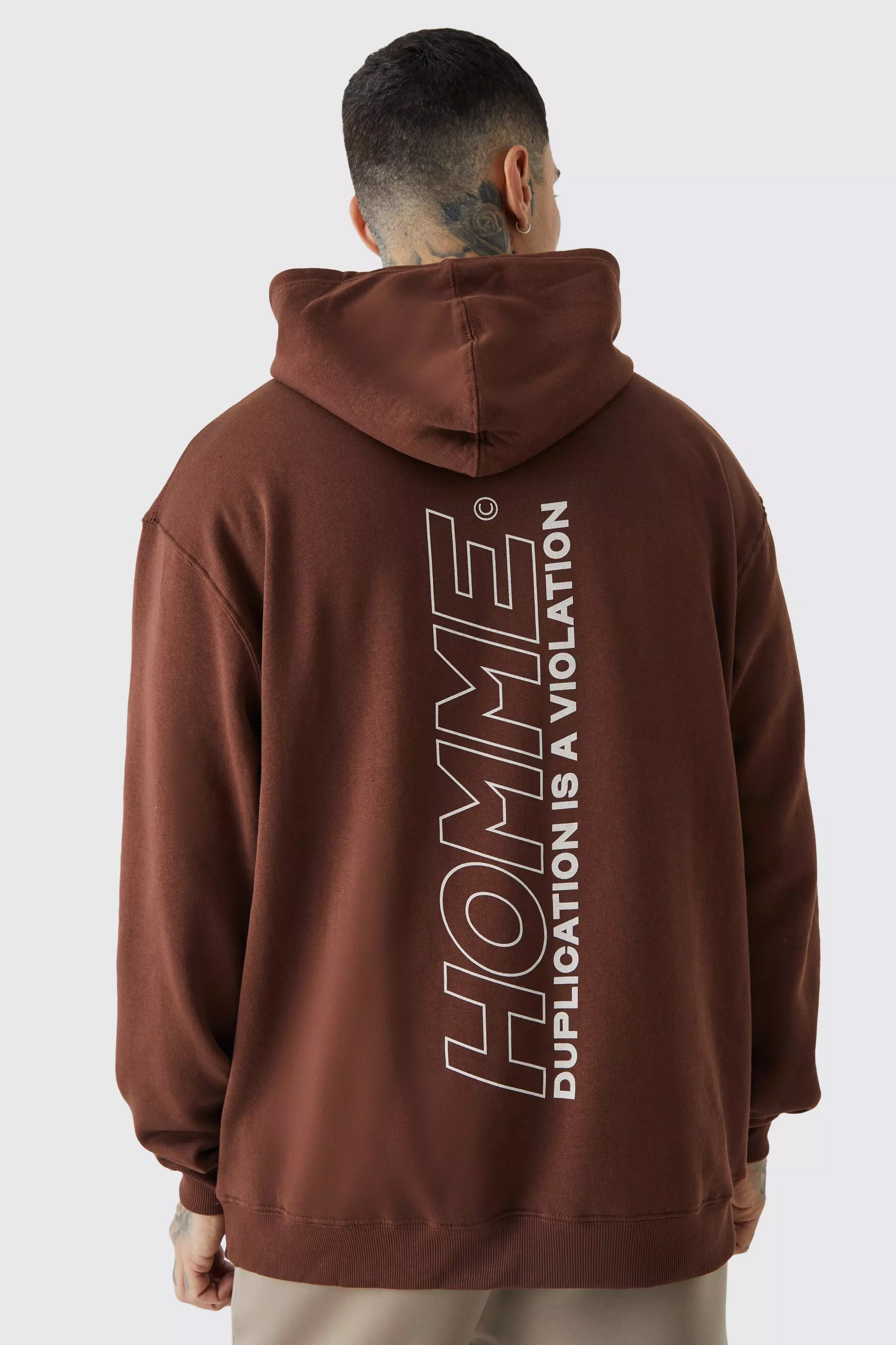 Chocolate discount oversized hoodie