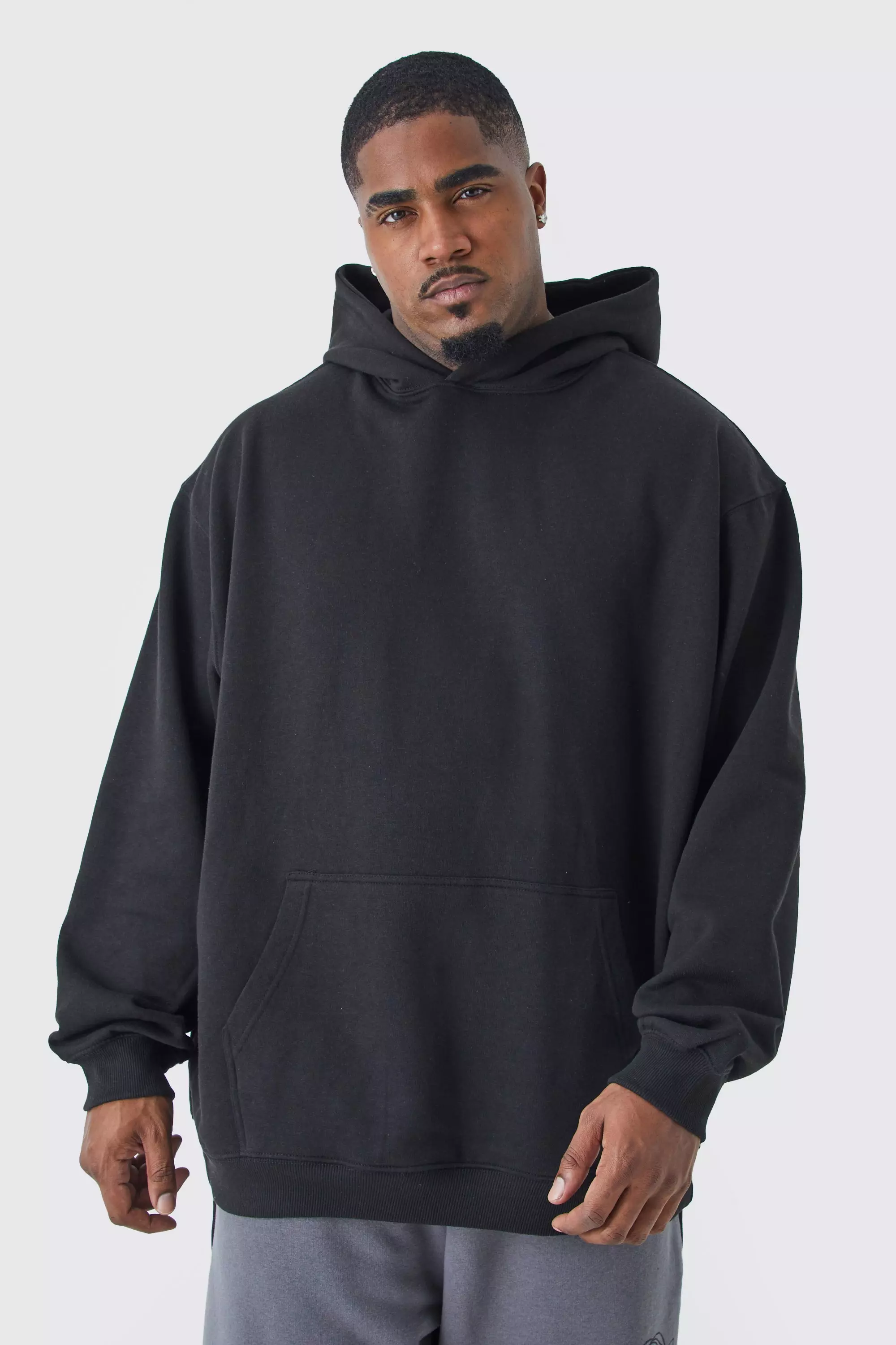 Black oversized best sale graphic hoodie