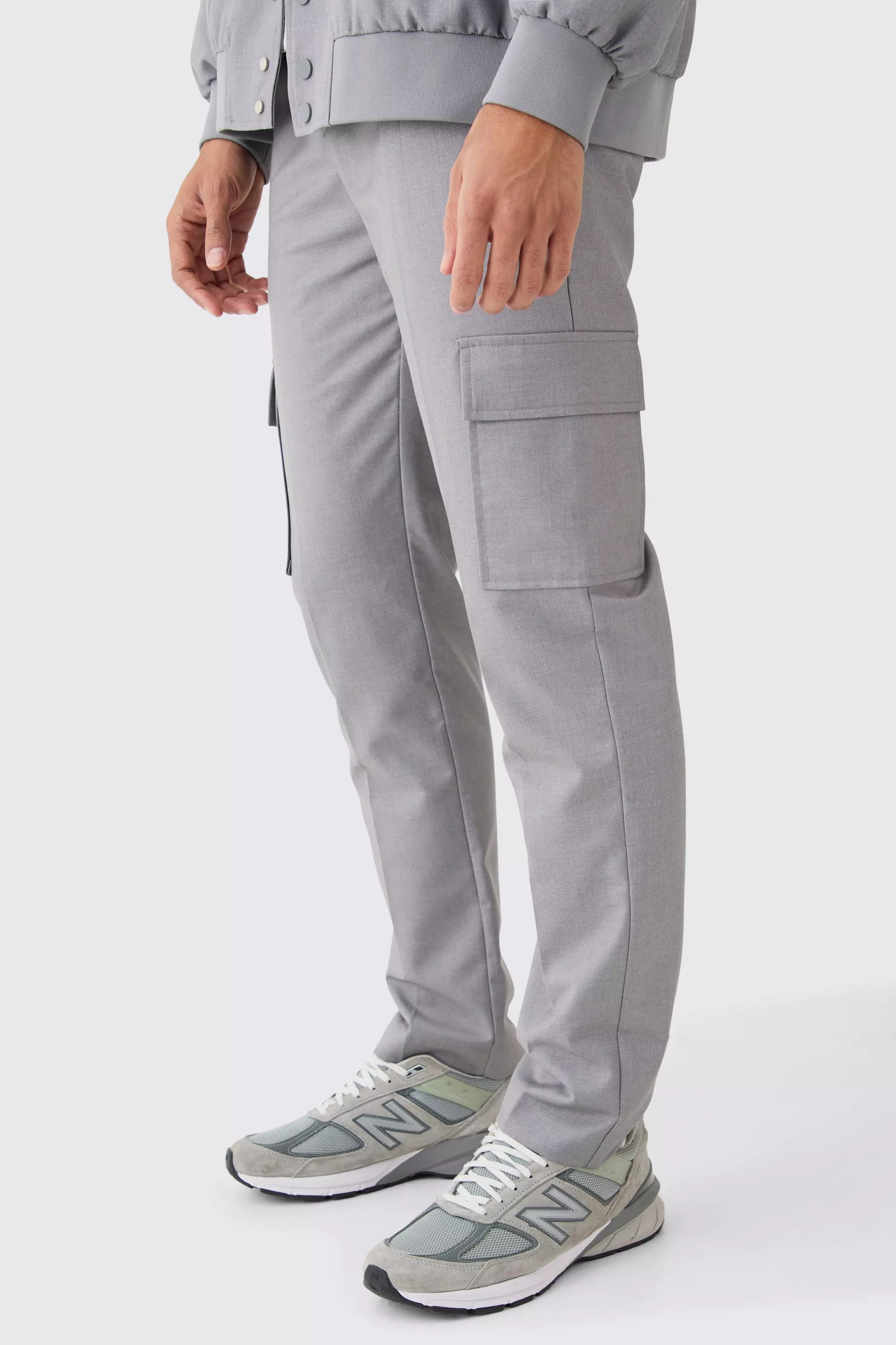 Pantalon cargo habill boohooMAN FR