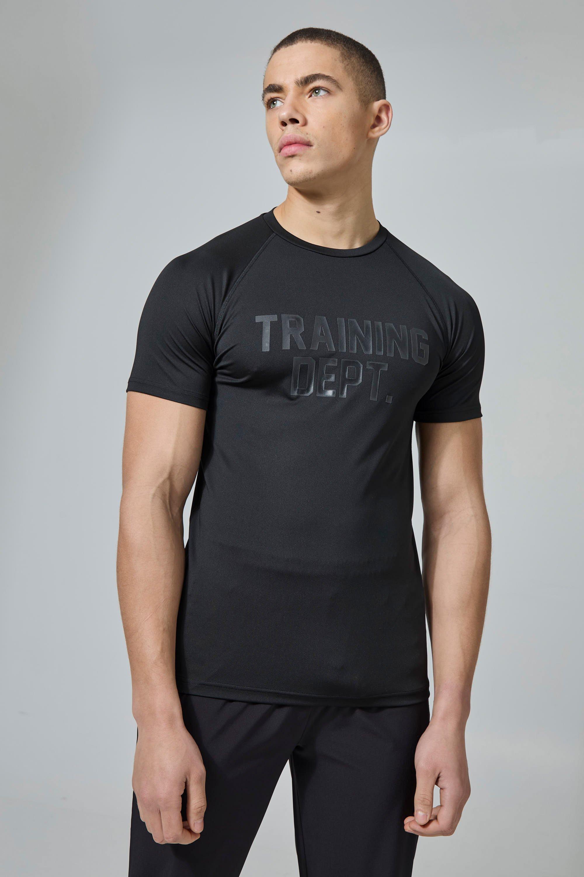Image of T-shirt attillata Active Training Dept, Nero