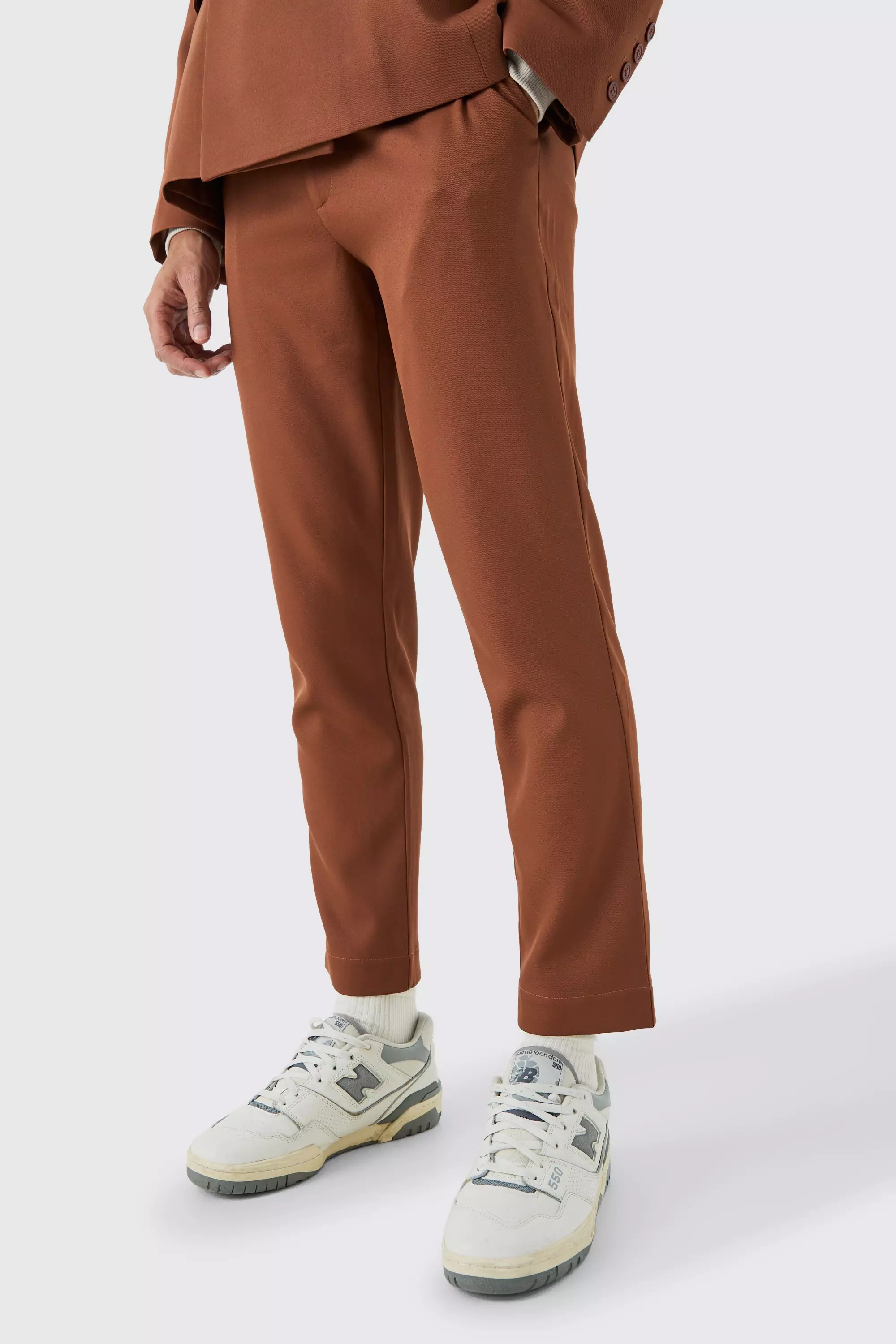 Slim cropped pants on sale mens