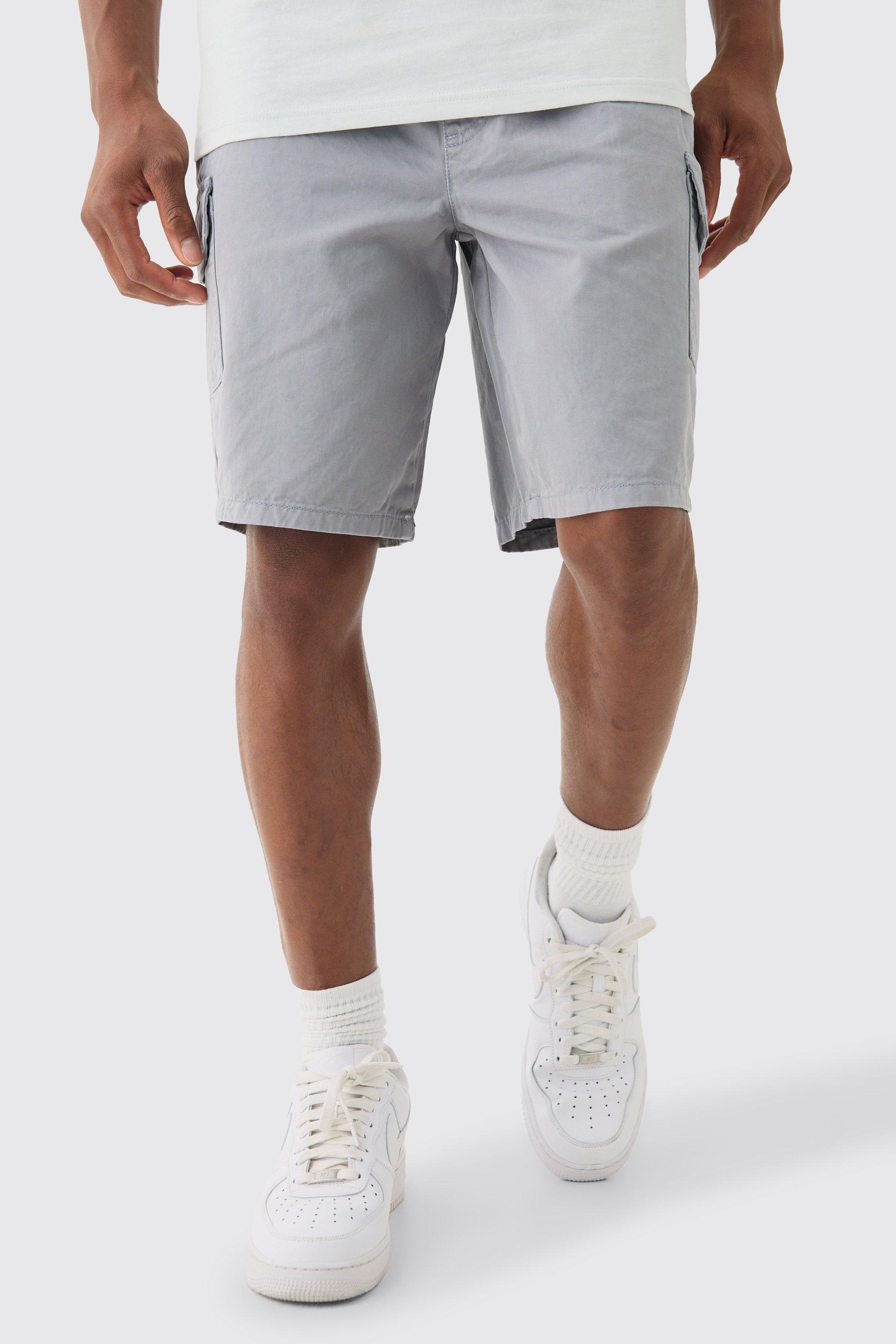 Relaxed Fit Elasticated Waist Cargo Shorts