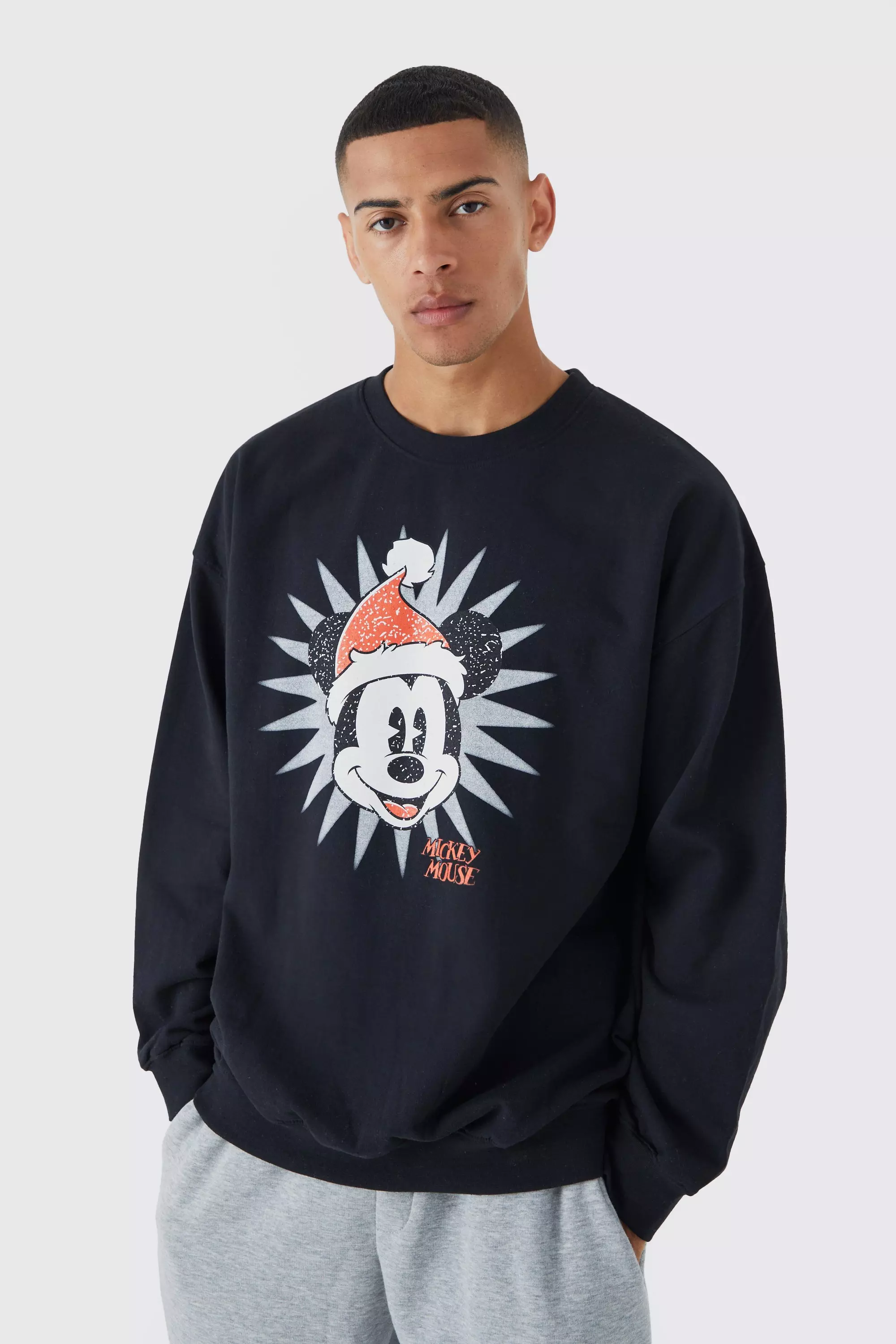 Oversized mickey hot sale mouse sweatshirt