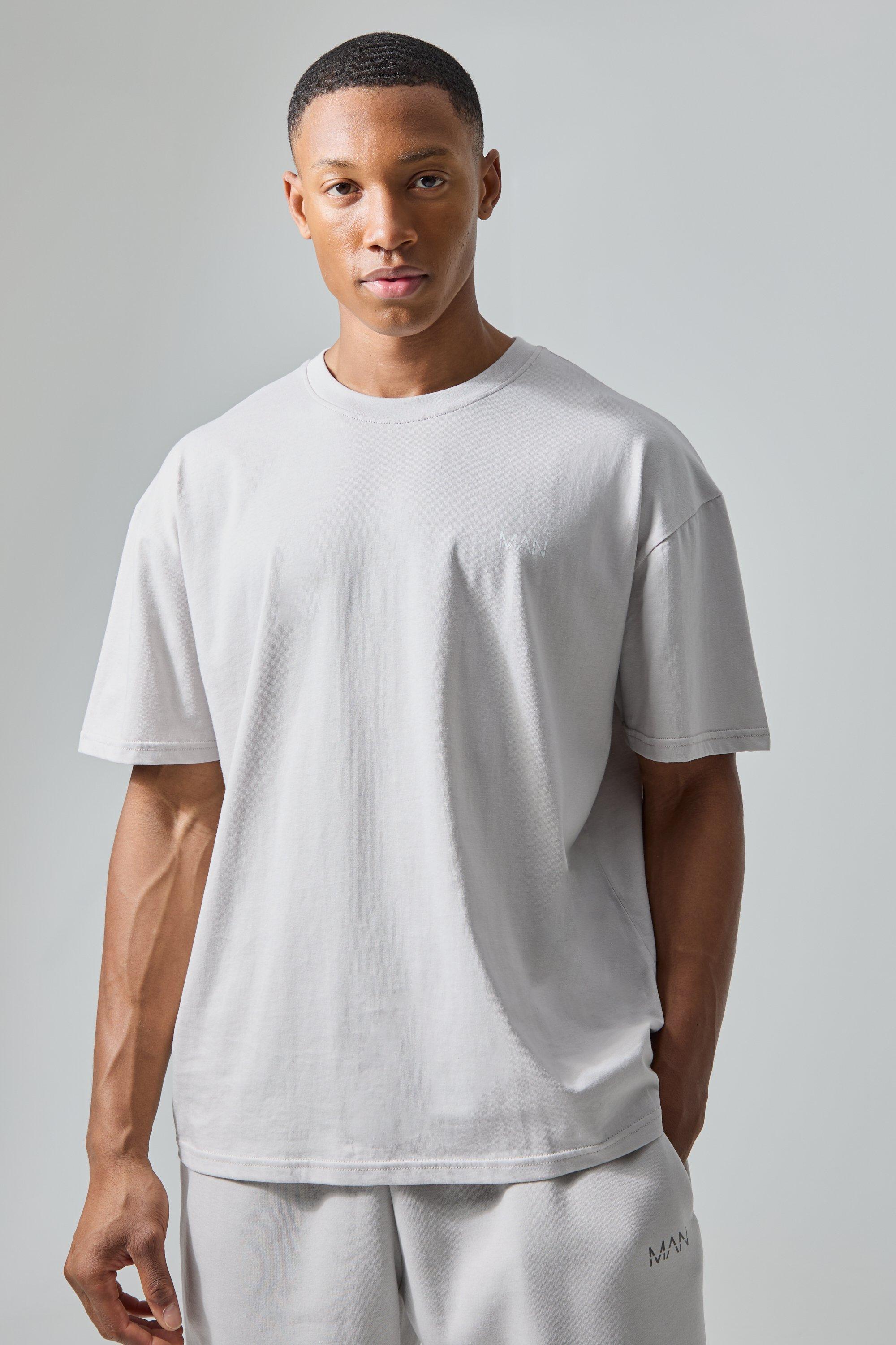 Image of T-shirt oversize Man Active, Grigio