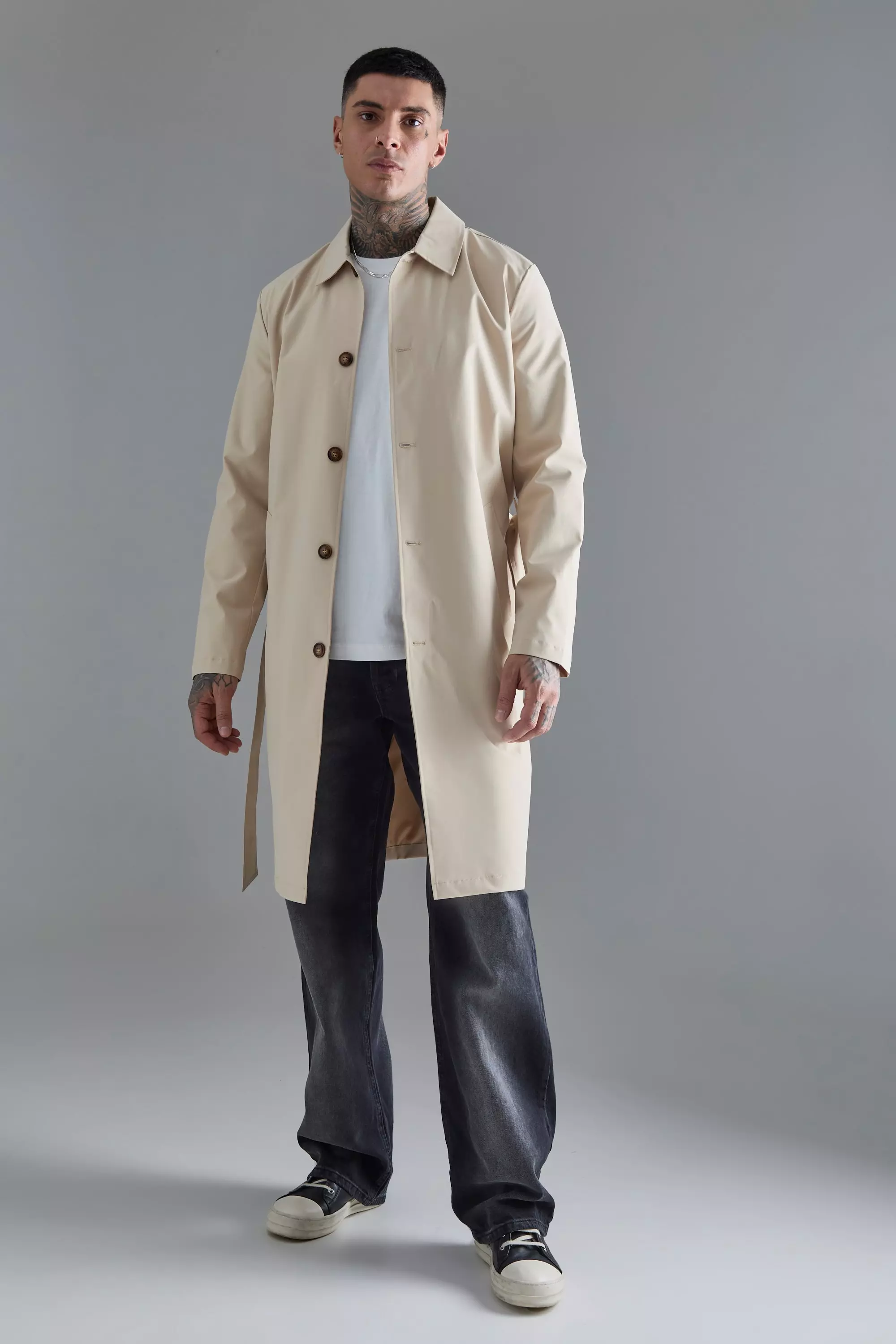 Mens tall 2025 trench coat