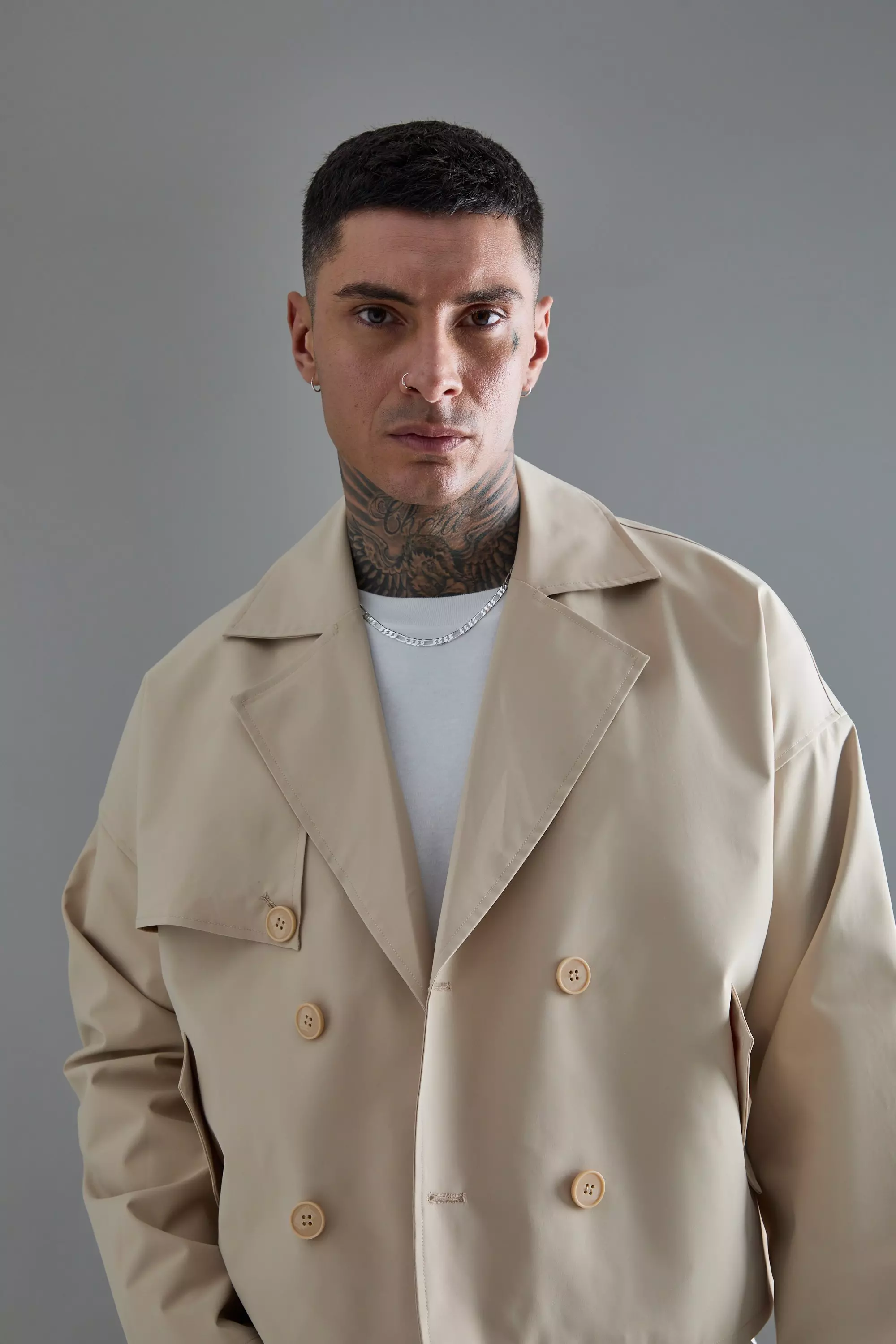 Tall man hotsell trench coat