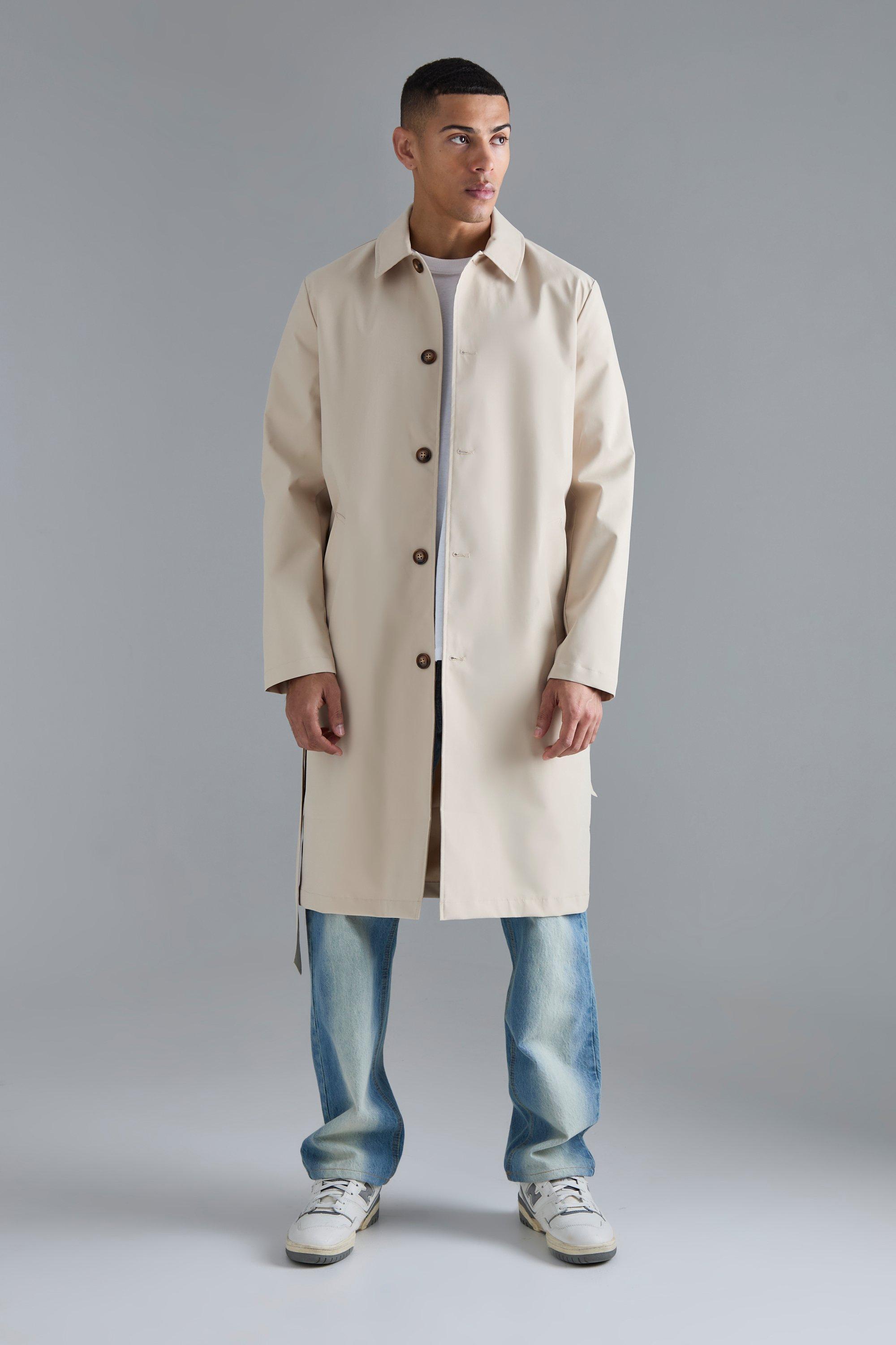 Image of Classic Belted Trench Coat, Beige