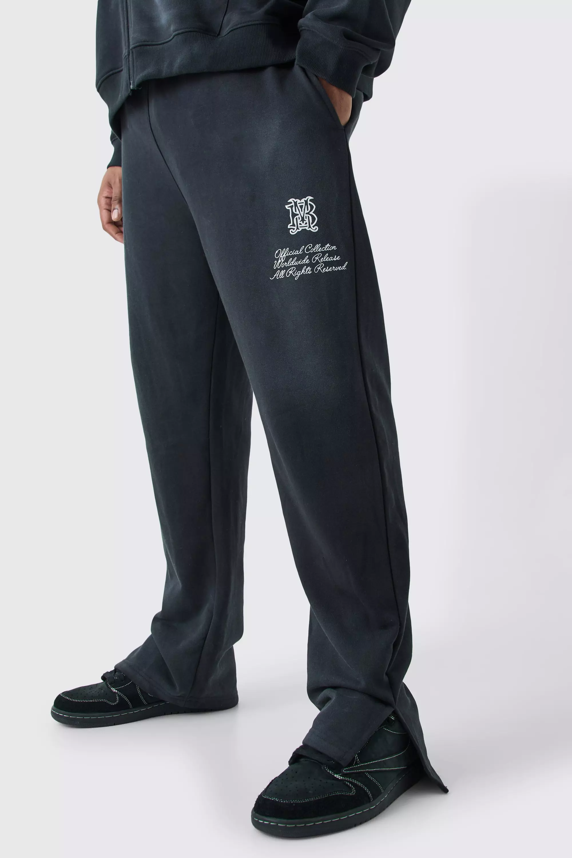 Side best sale split joggers