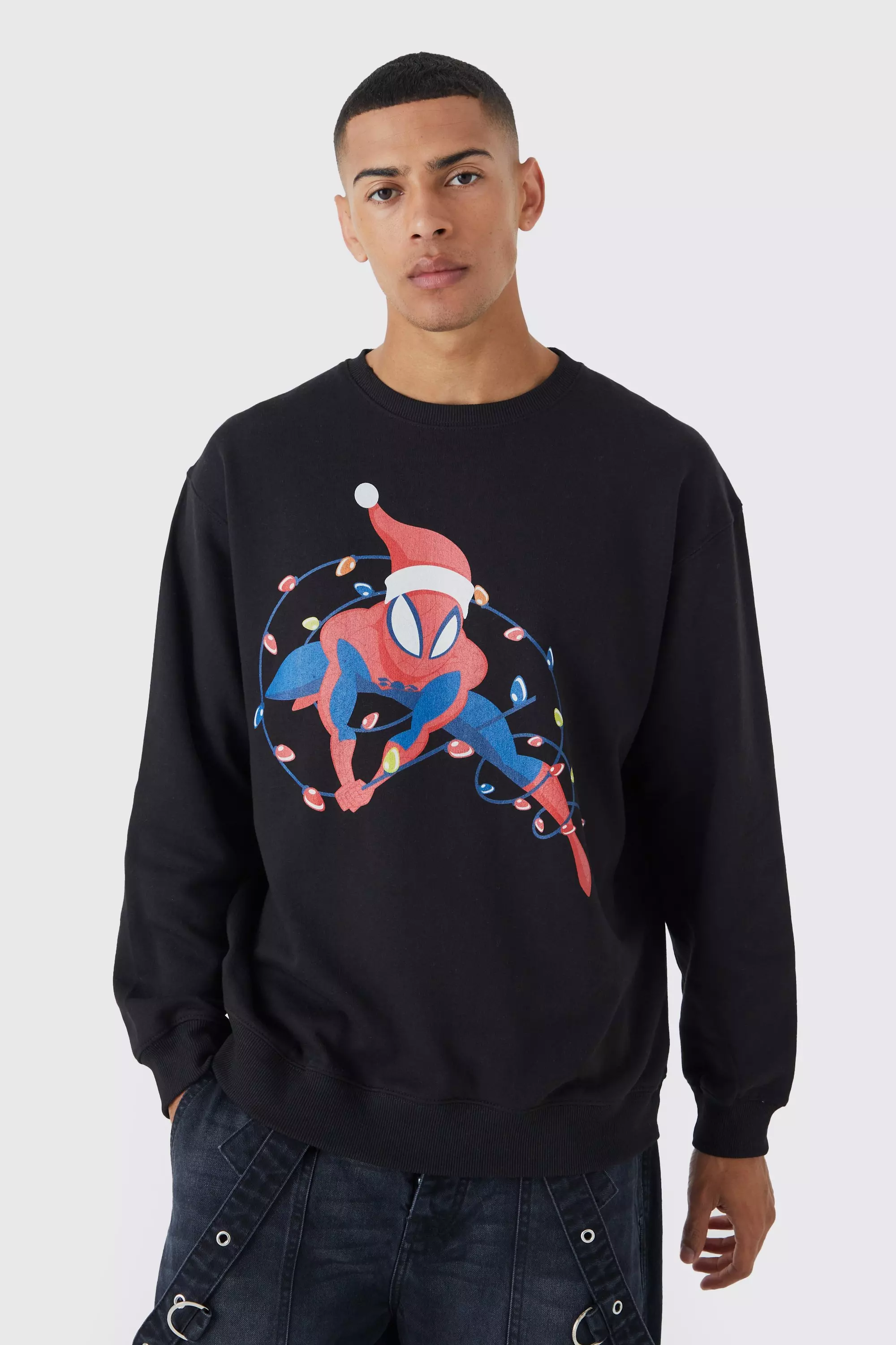 Mens hotsell spiderman sweatshirt