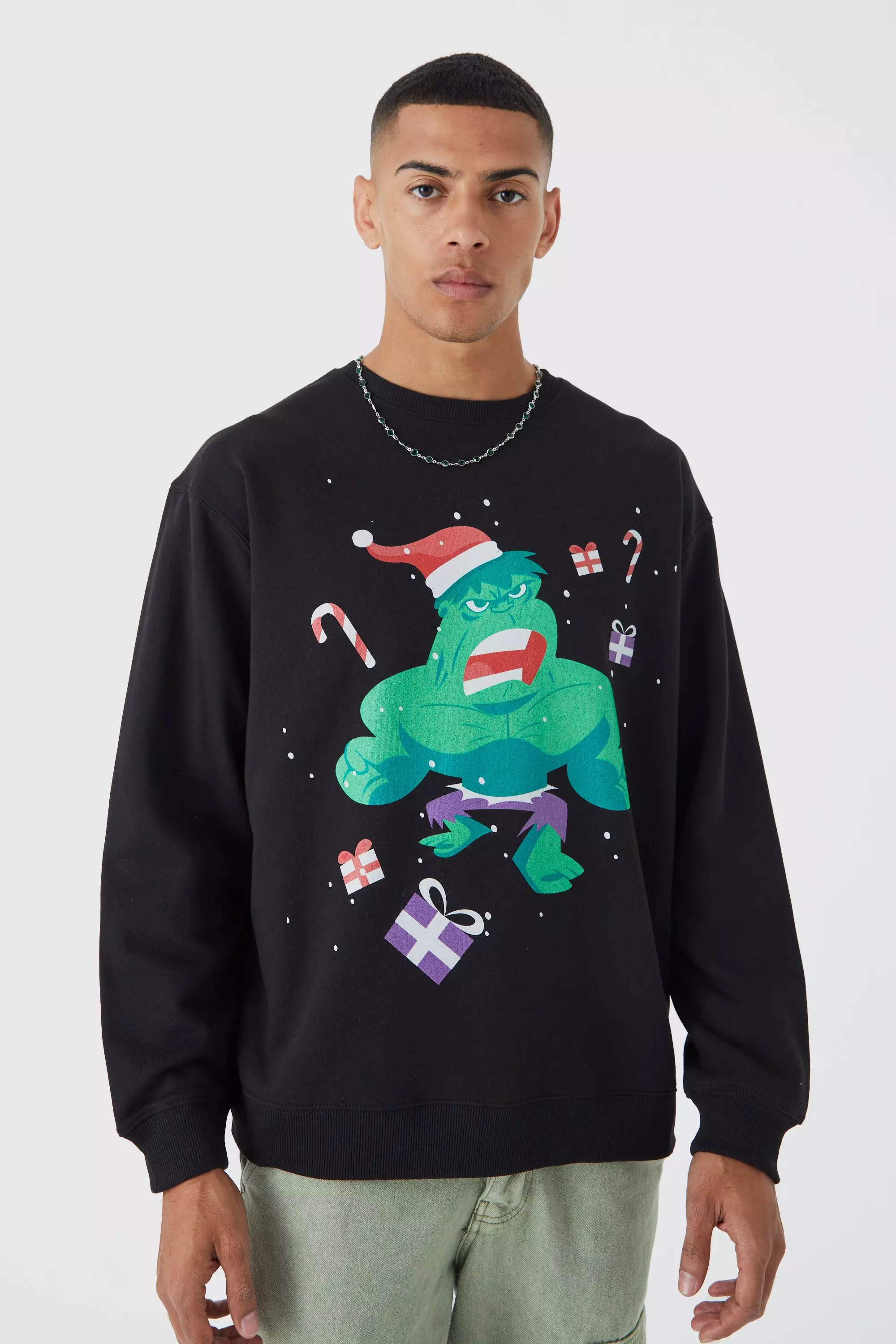 Mens marvel christmas on sale jumper