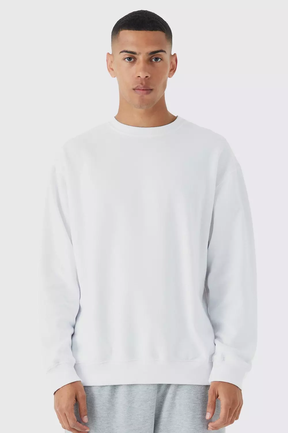 Oversized crew neck online sweatshirt mens