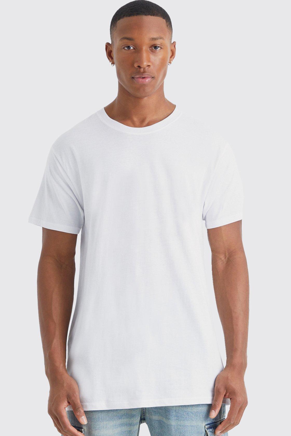 Image of T-shirt Basic a girocollo, Bianco
