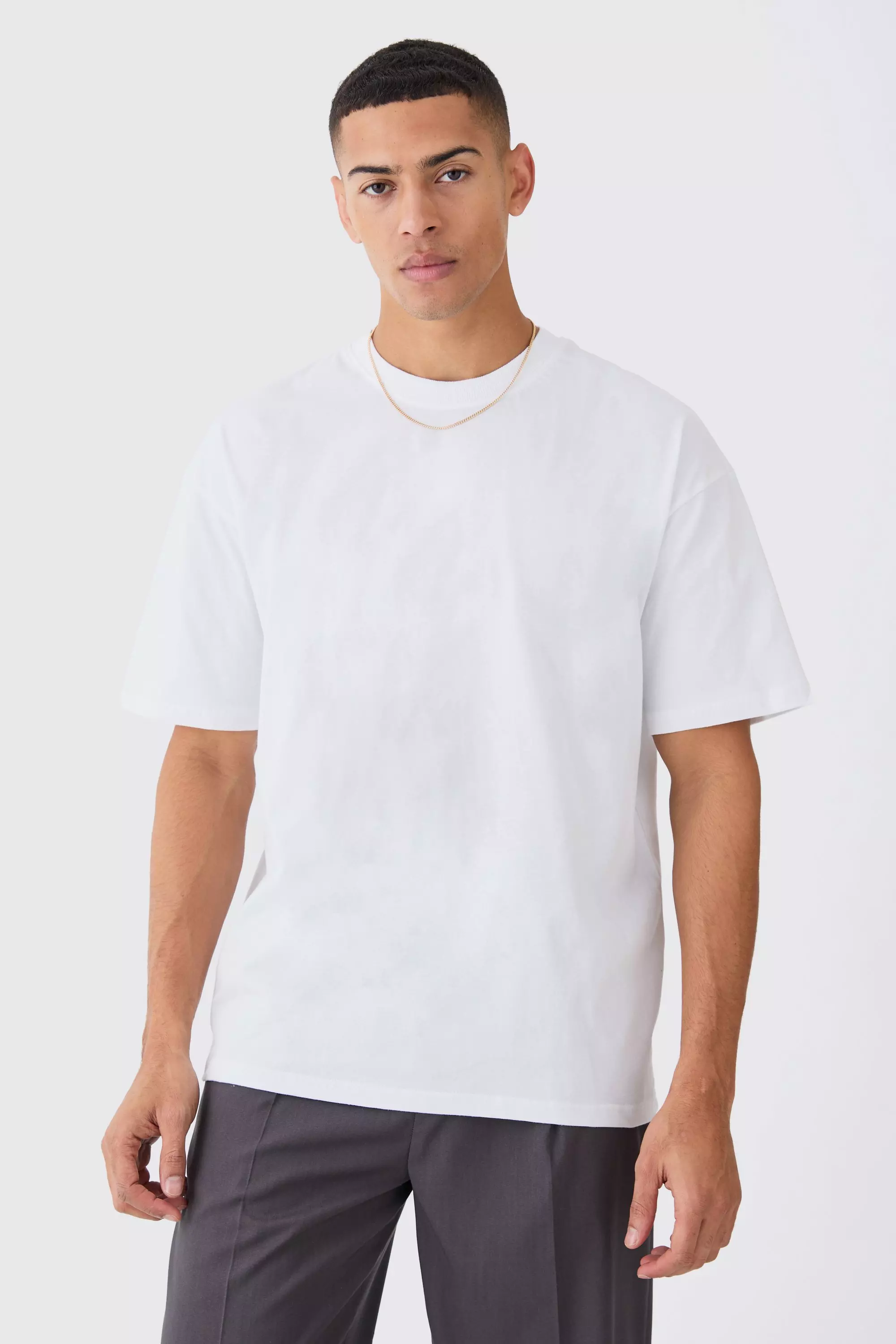 Men's oversize plain T-shirt