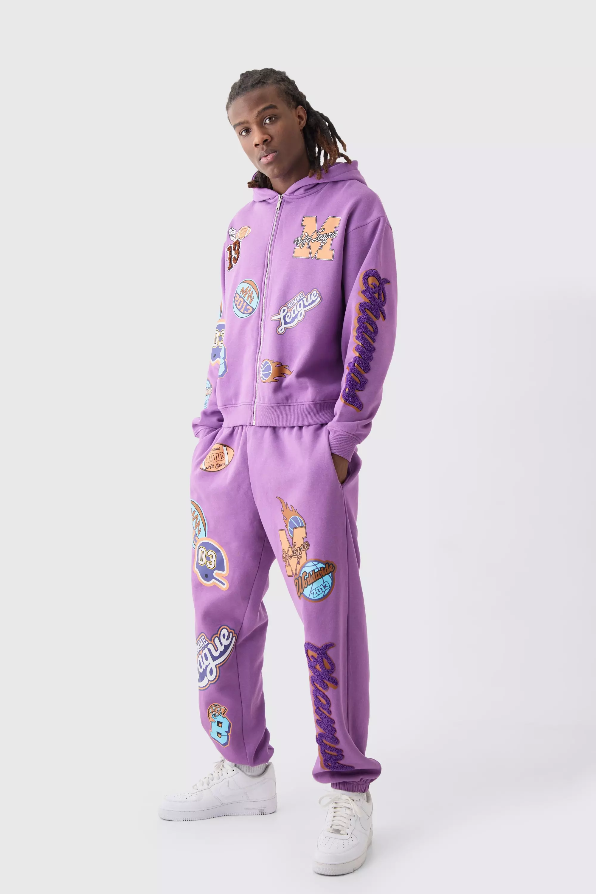 adidas originals purple tracksuit