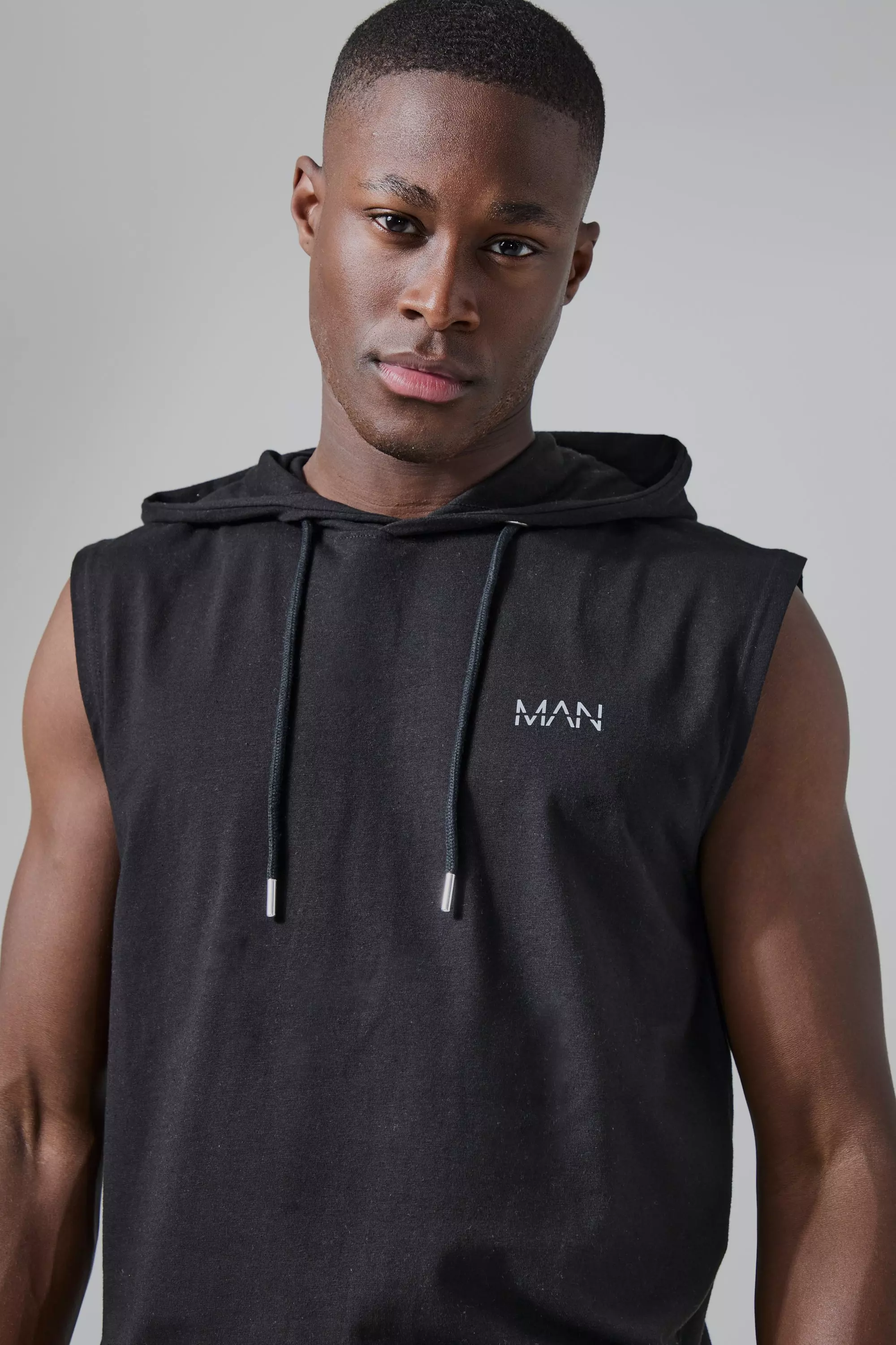 Sleeveless best sale hoodie gym