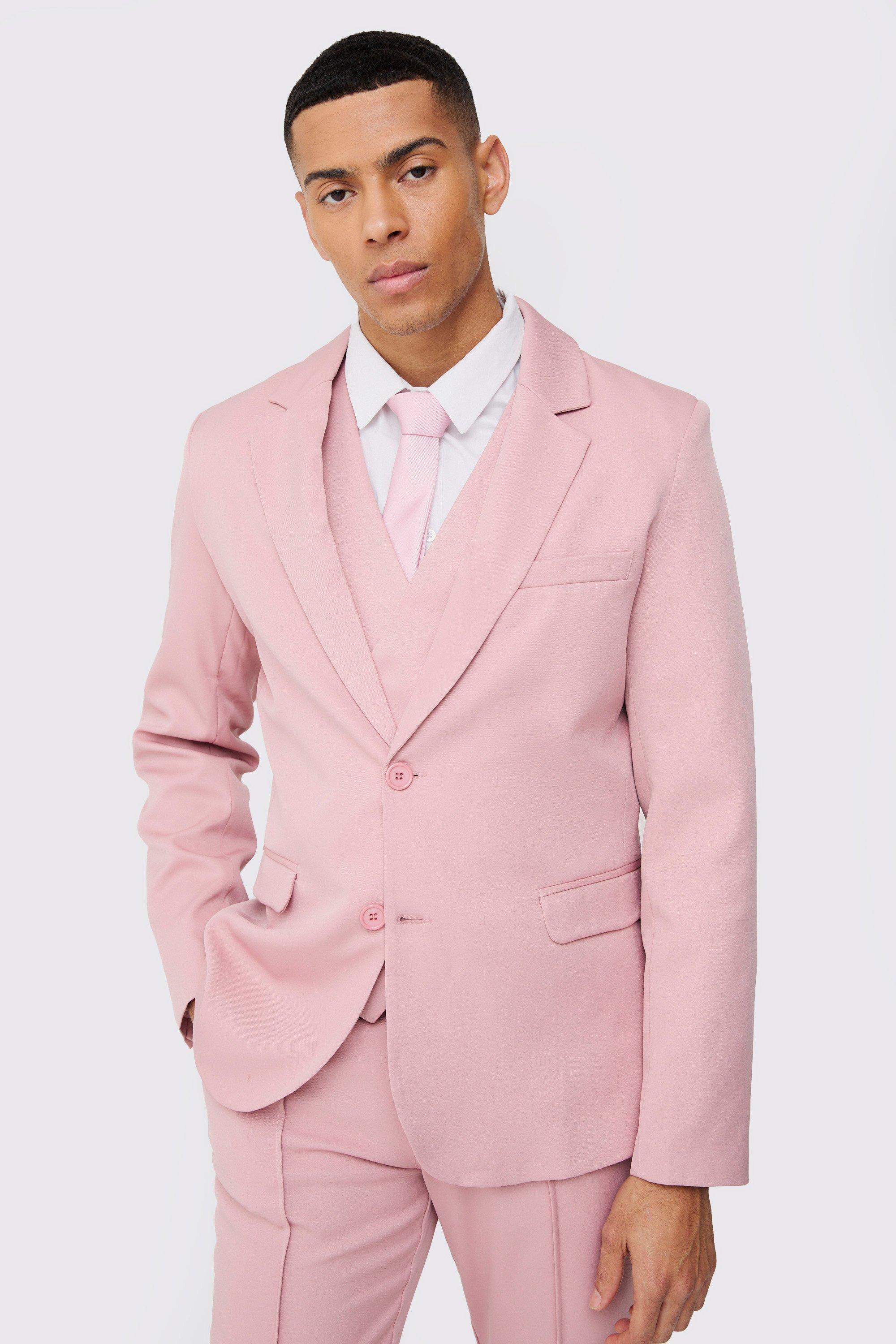 Mens Blue Slim Single Breasted Blazer, Blue