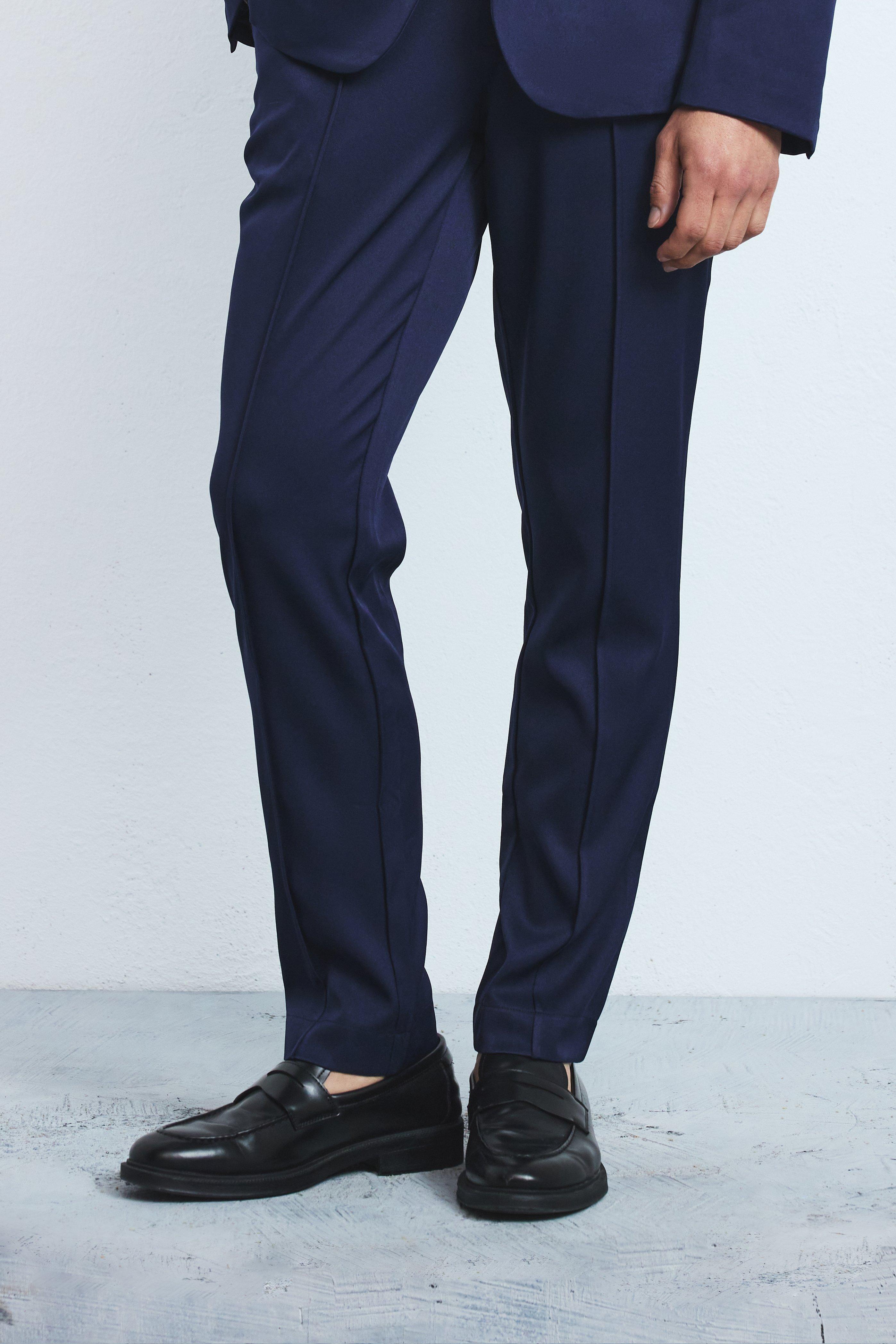 tailored slim-fit trousers