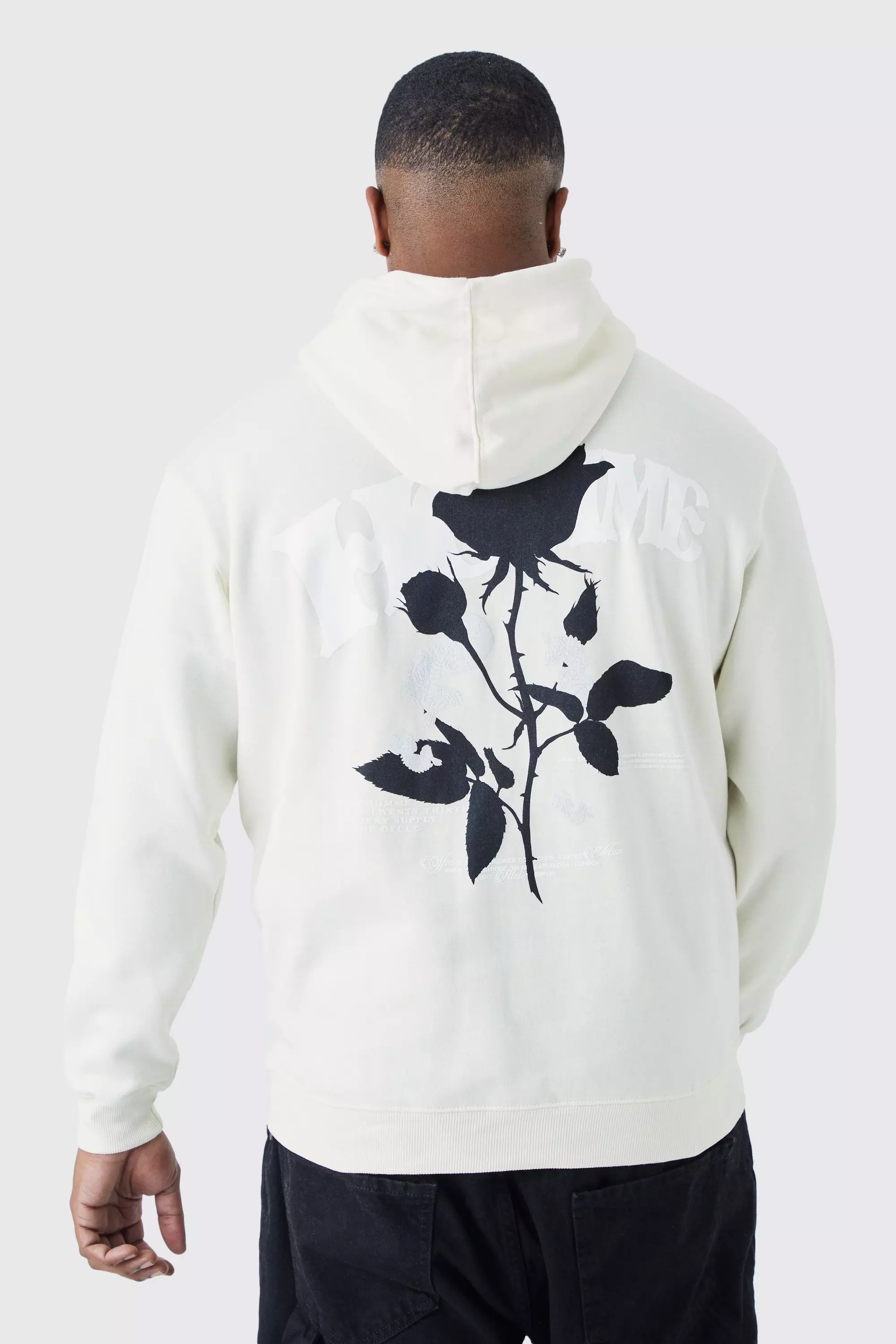 Rose store graphic hoodie