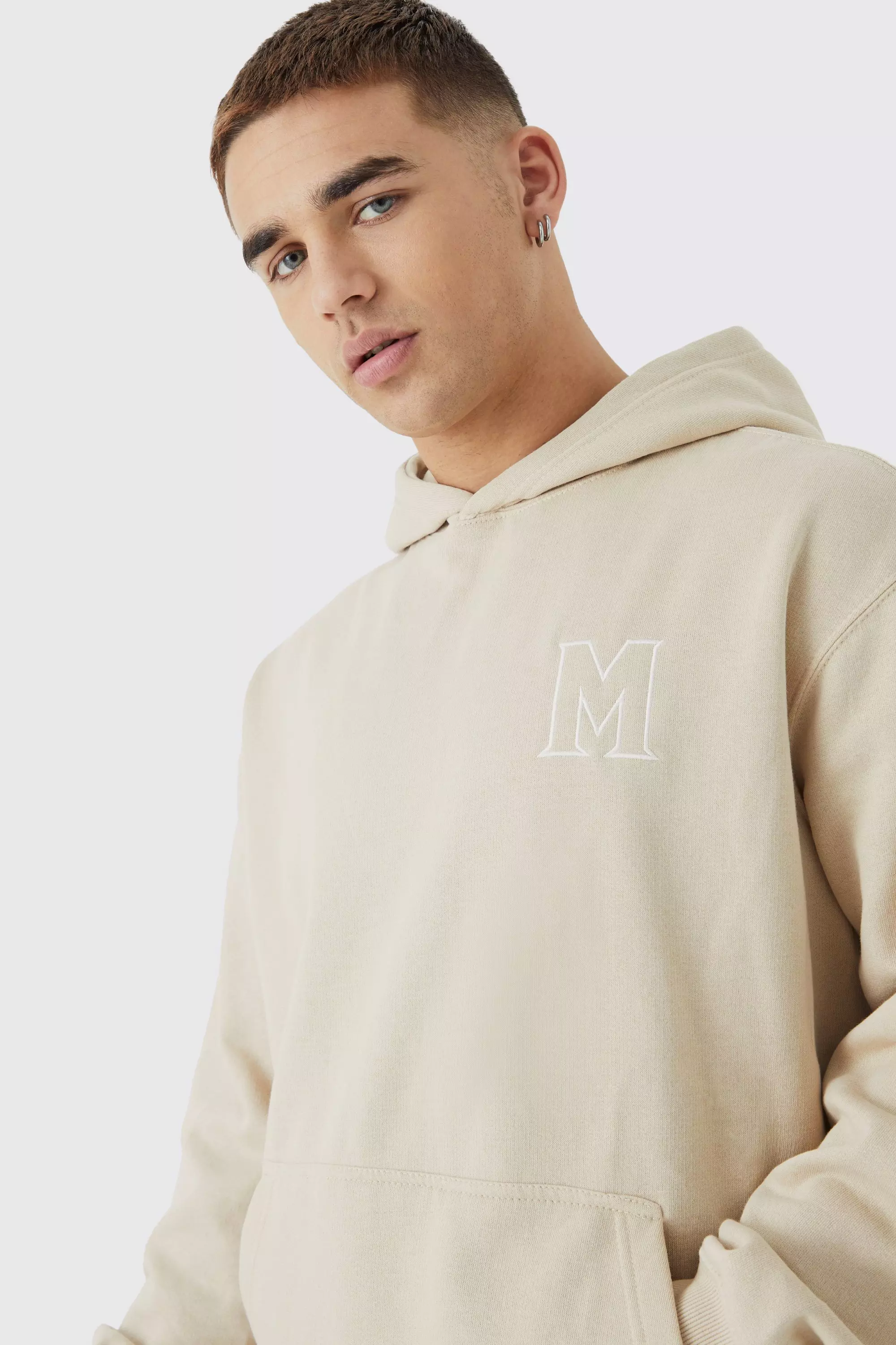 Oversized embroidered outlet hoodie