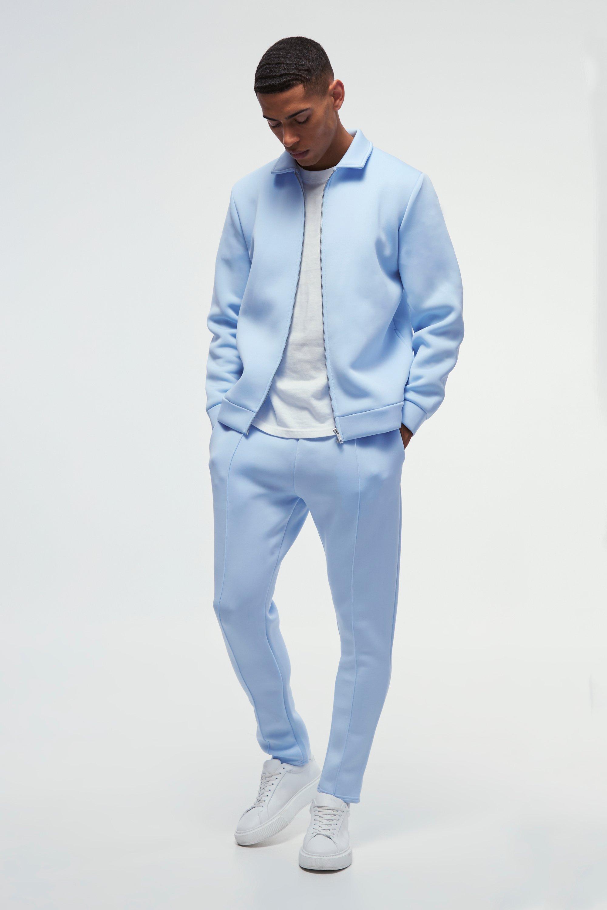 Image of Set Harrington in Scuba rivestito, Azzurro