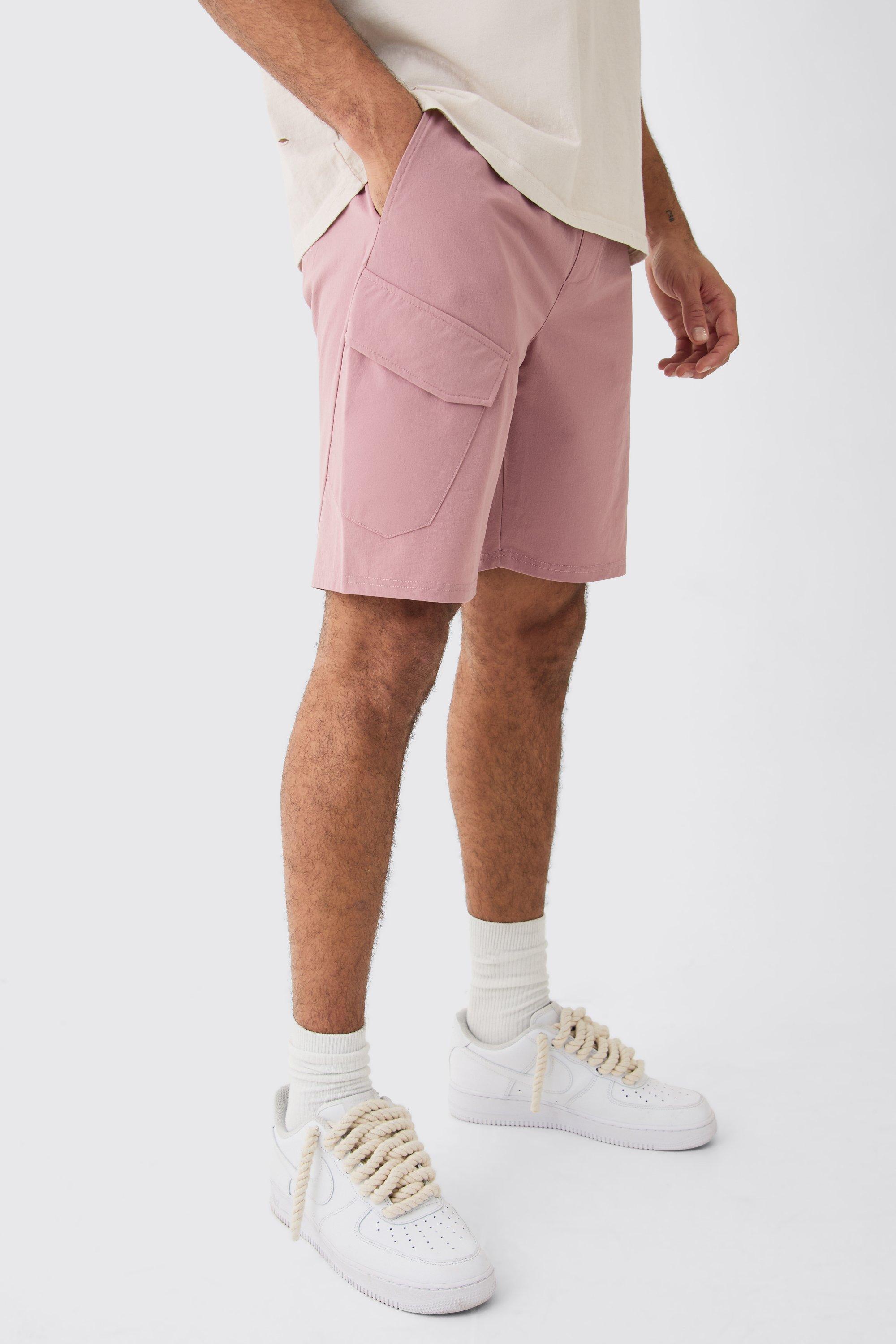 Image of Pantaloncini elasticizzati comodi in Stretch leggero, Purple