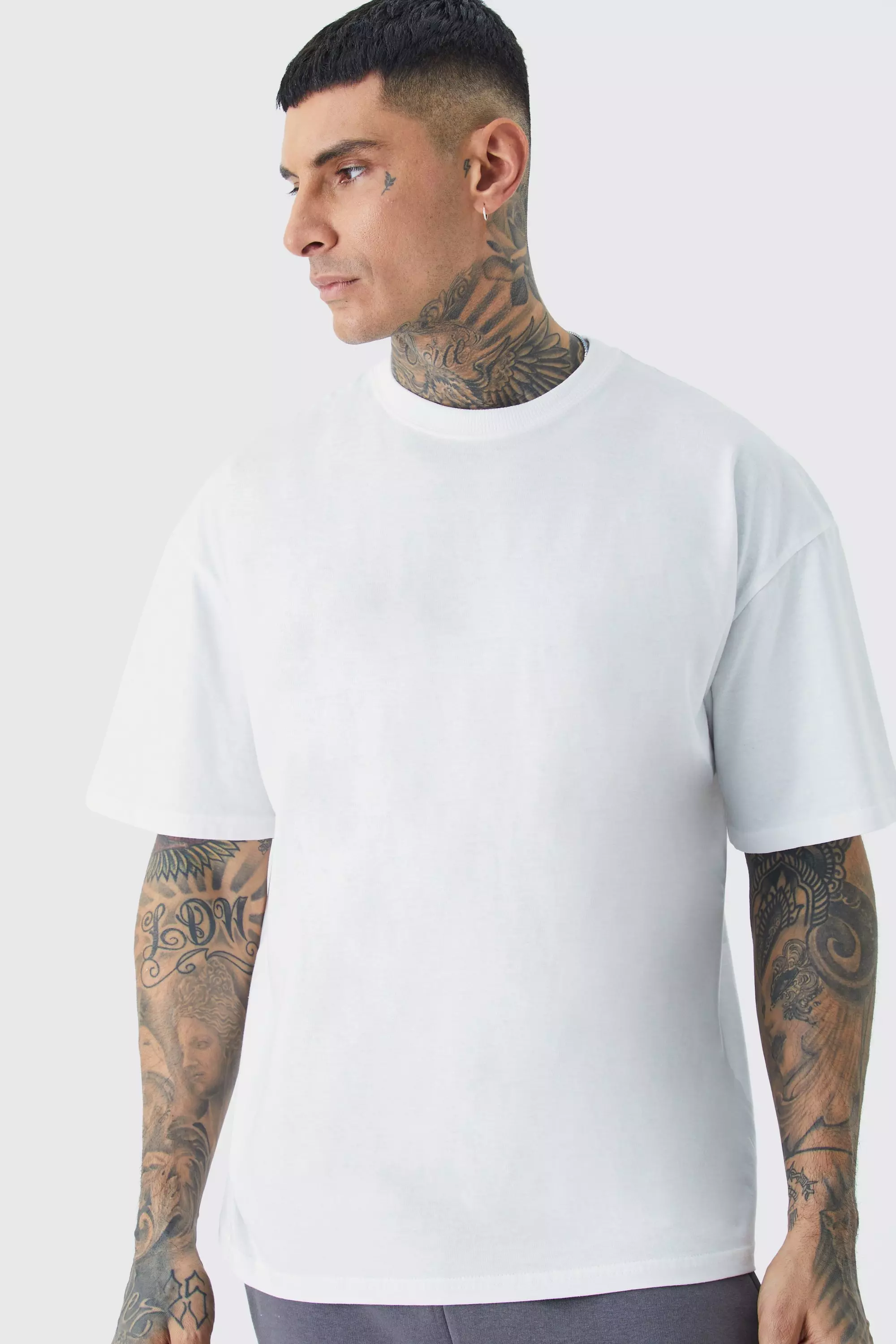 Oversized Fit T-shirt - White - Men