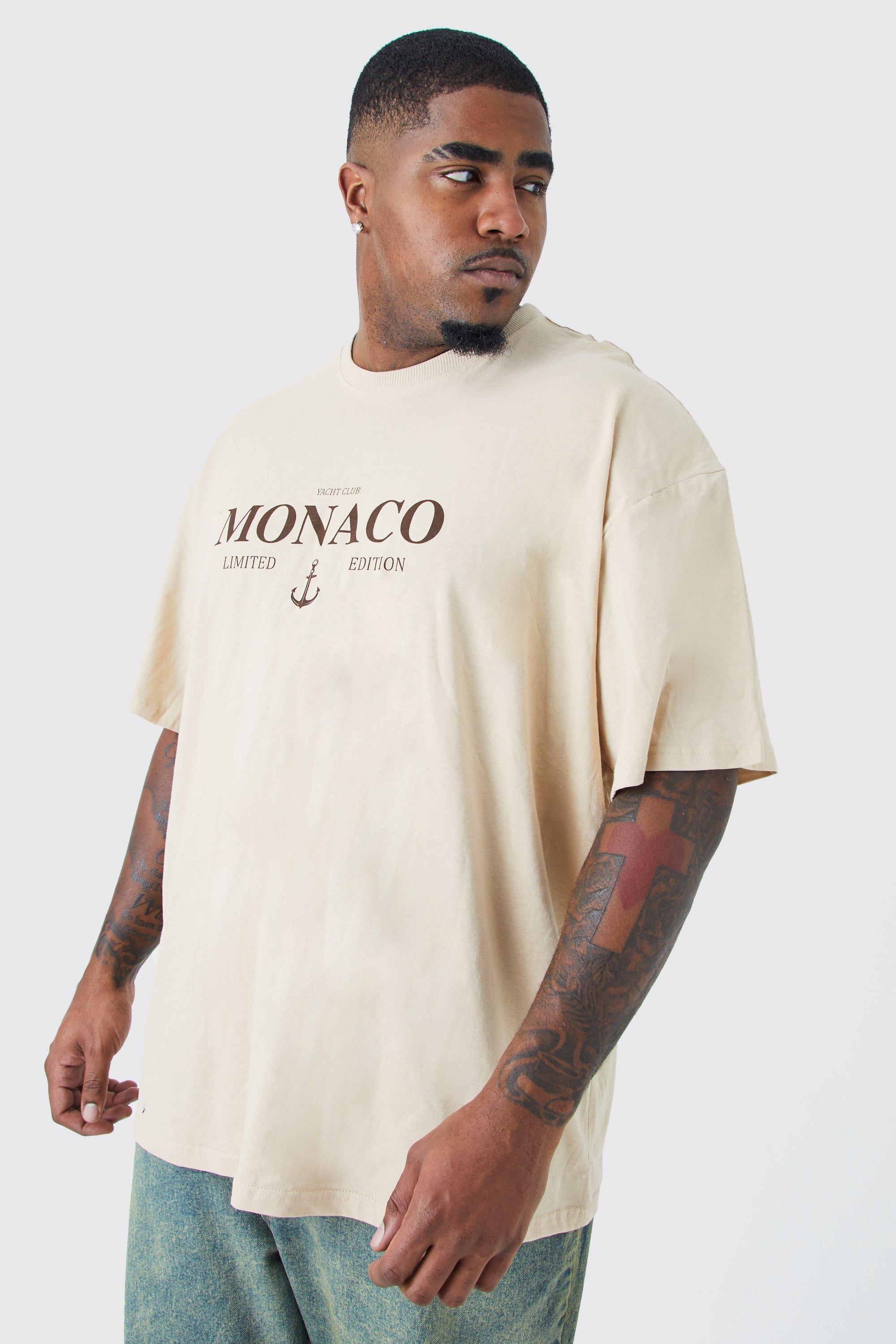 Image of T-shirt Plus Size oversize Monaco Limited Edition, Beige