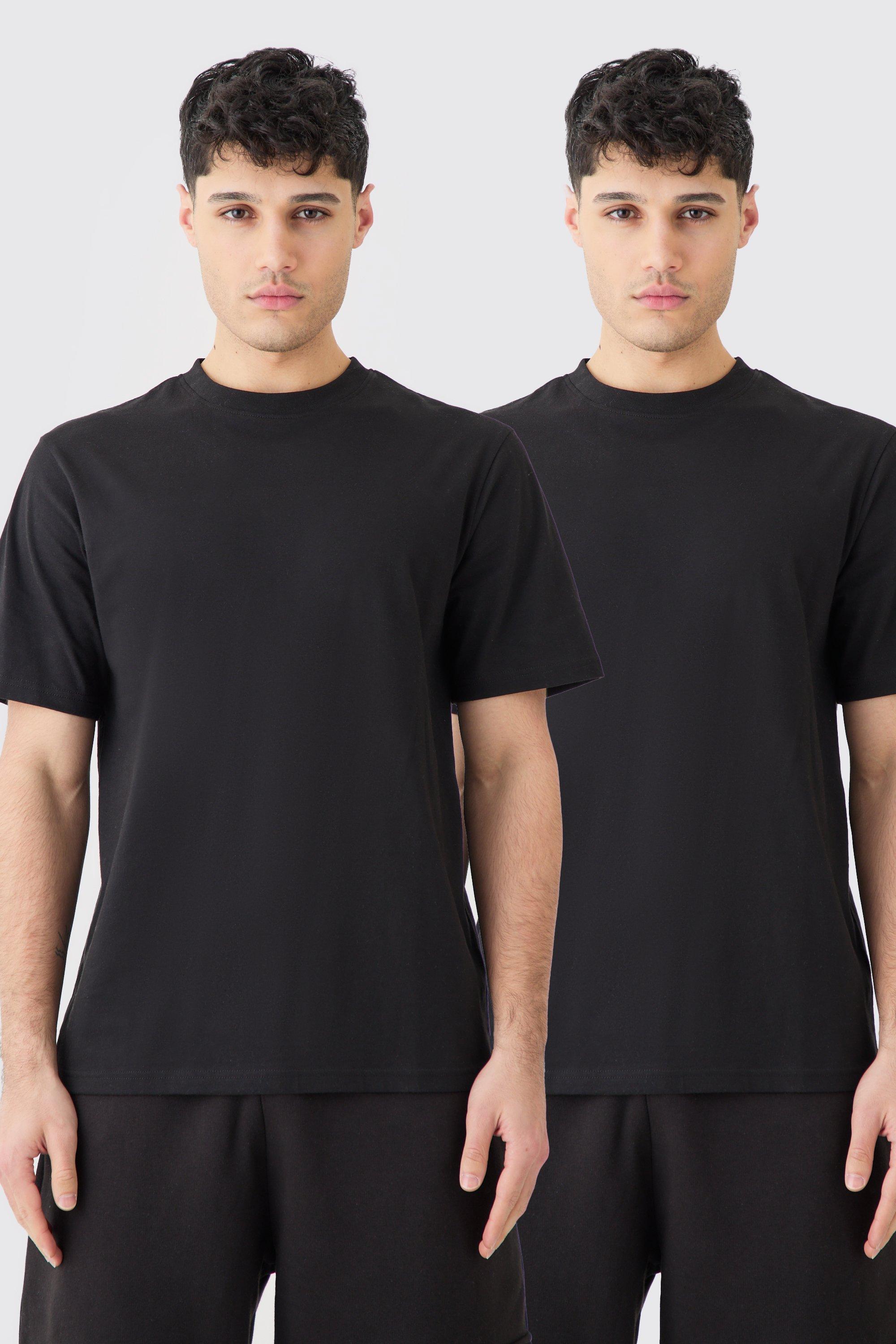 Image of T-shirt Basic - set di 2 paia, Nero