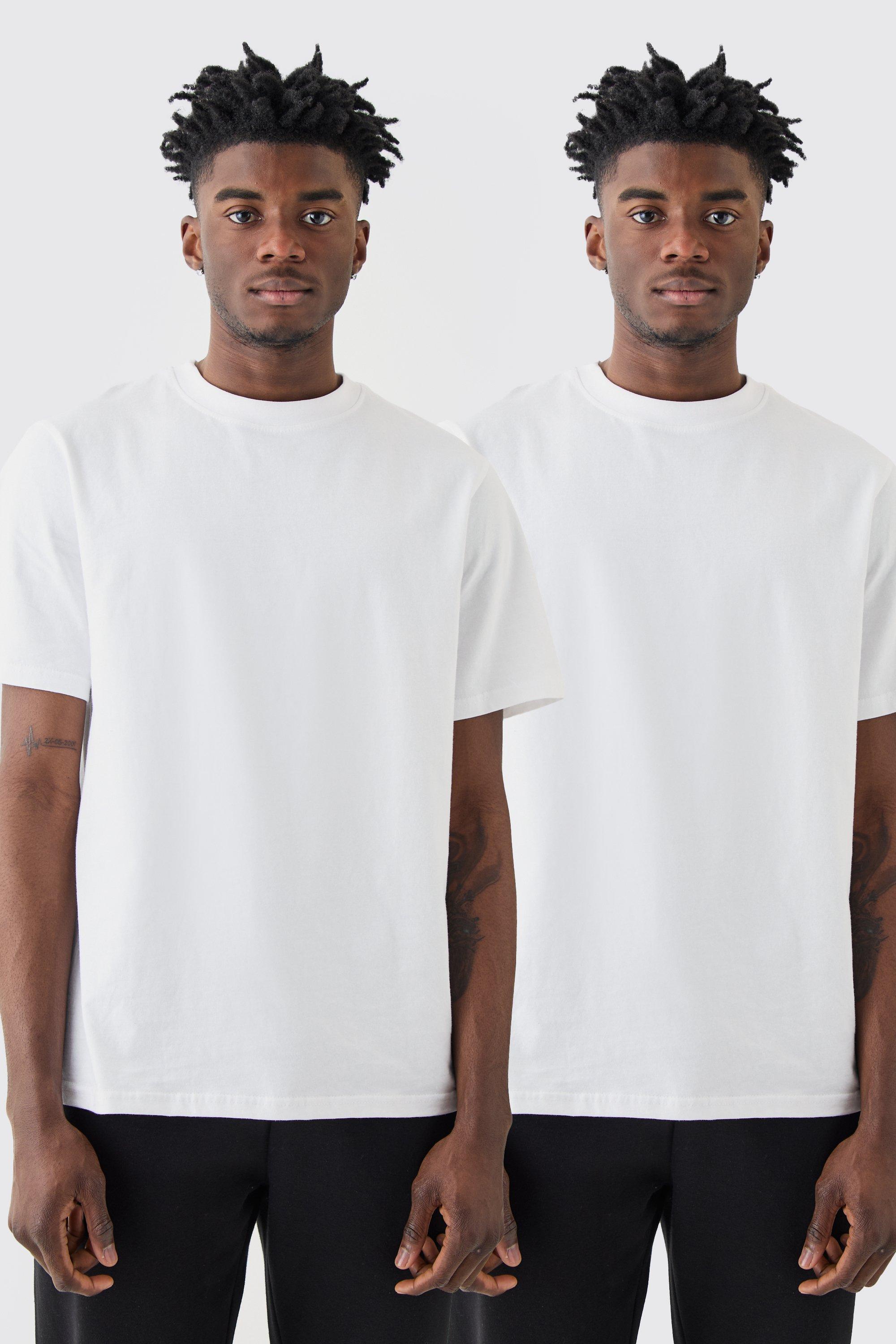 Image of T-shirt Basic - set di 2 paia, Bianco