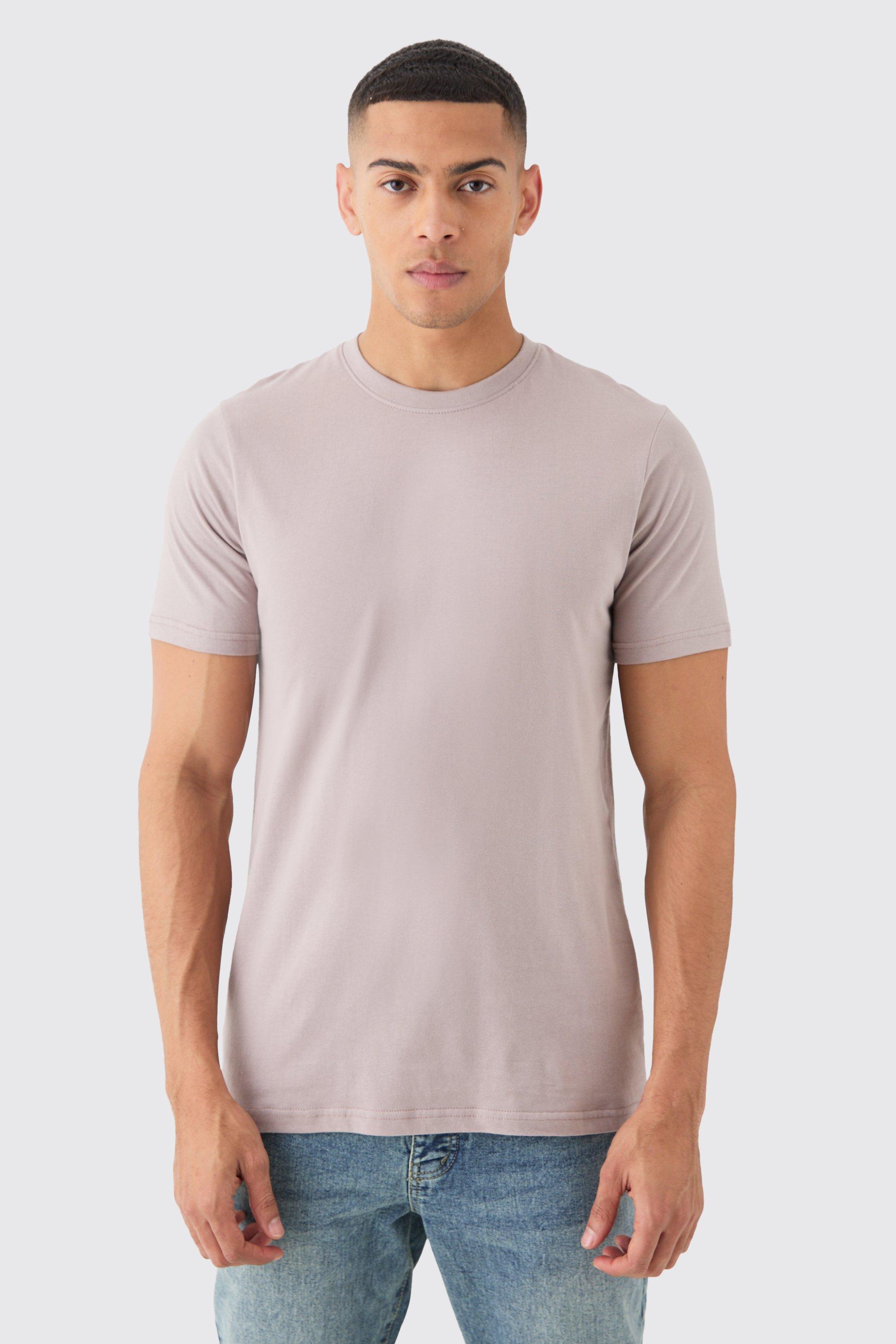 Image of Slim Fit T-shirt, Beige
