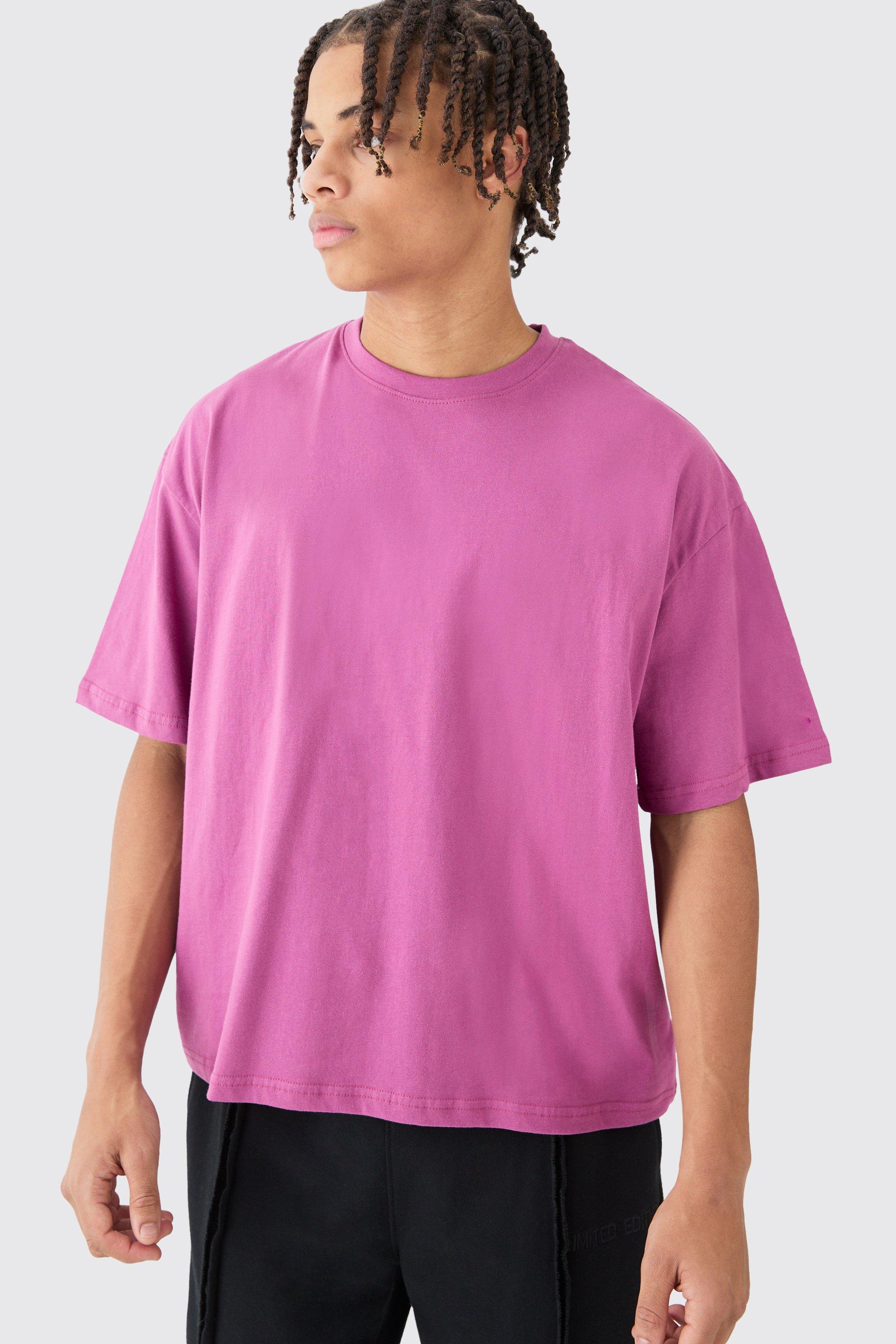 Image of Oversized Boxy T-shirt, Pink