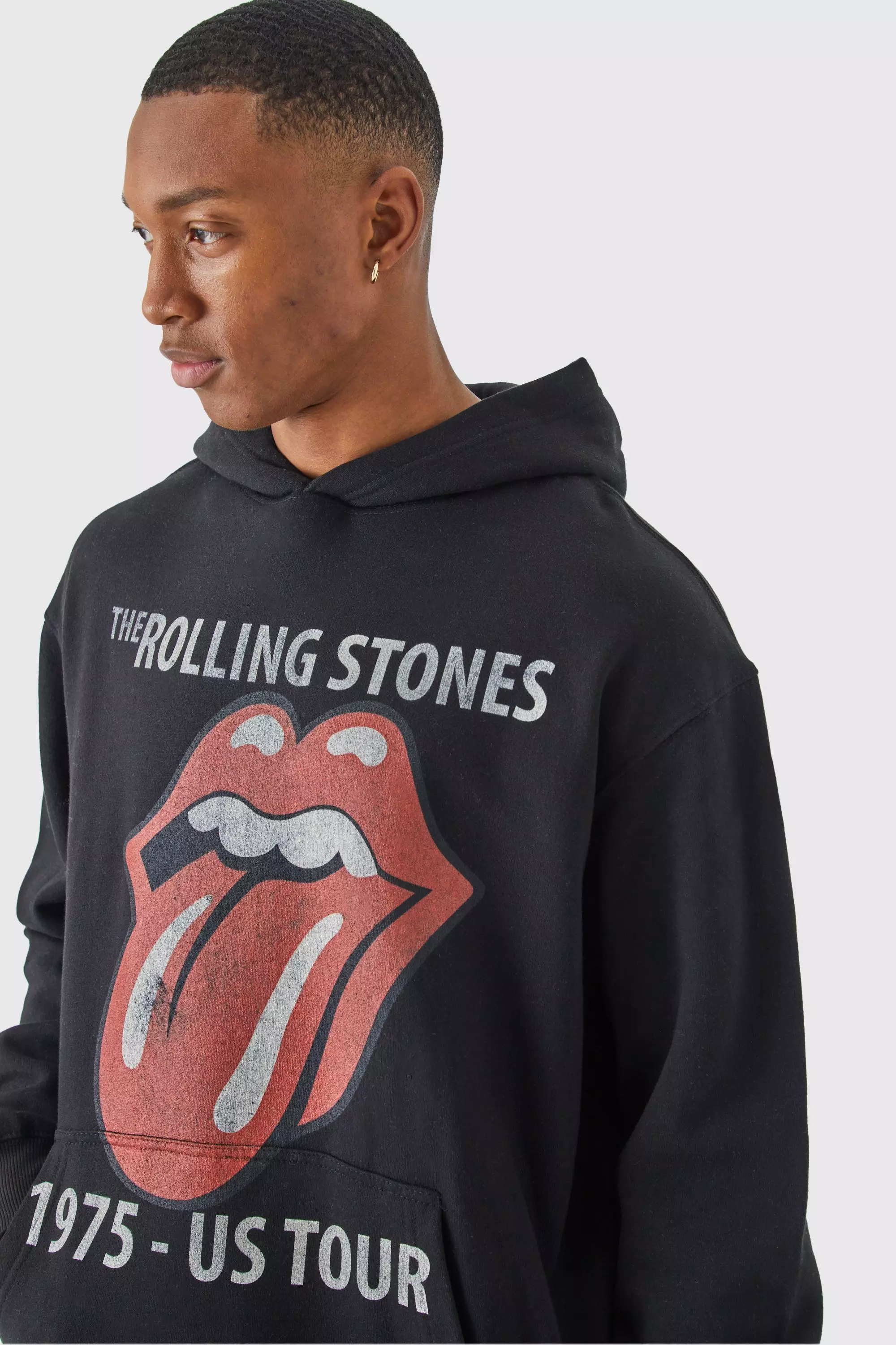 Rolling stones hoodie outlet grey