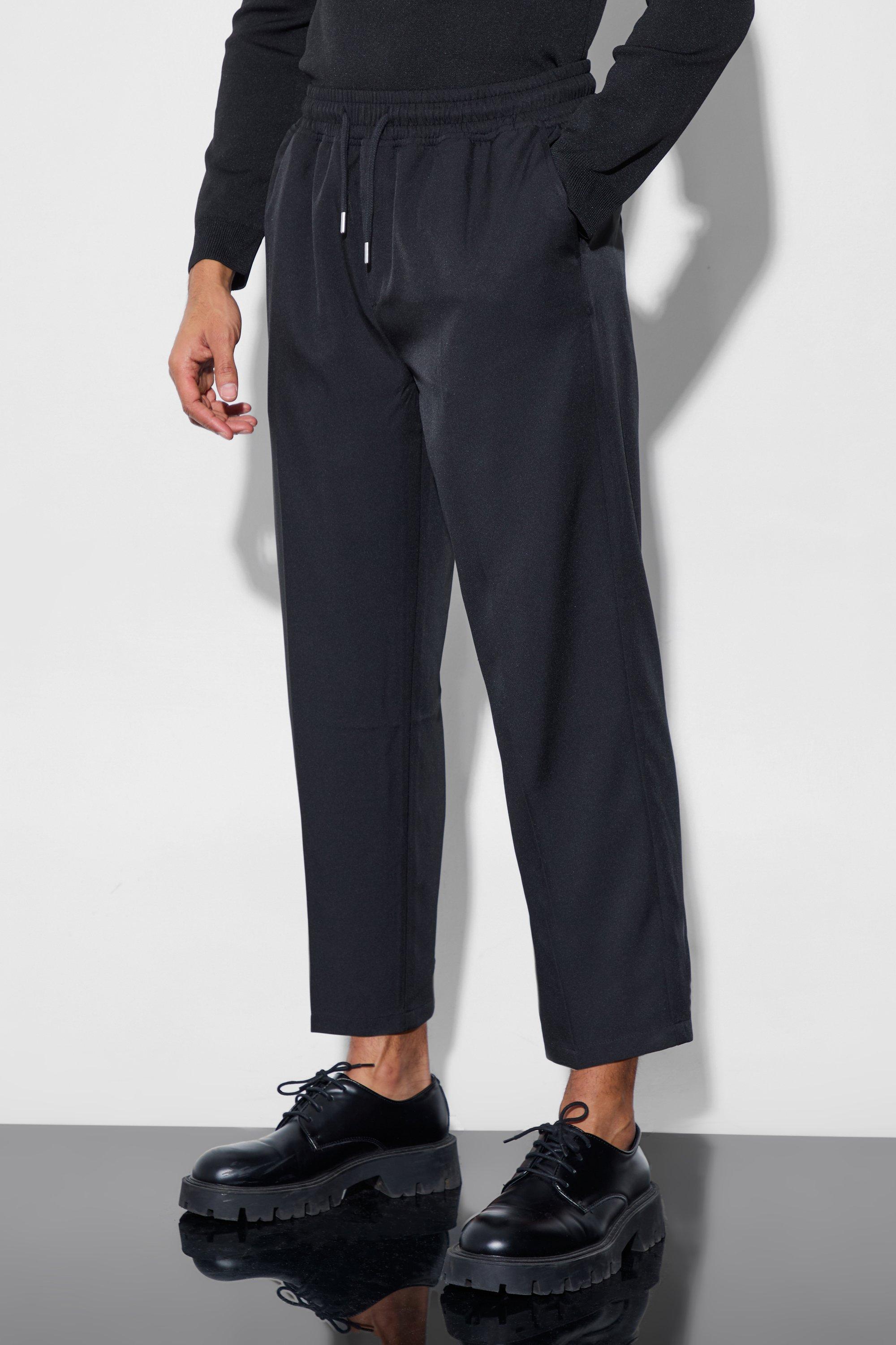 slim-fit tailored trousers