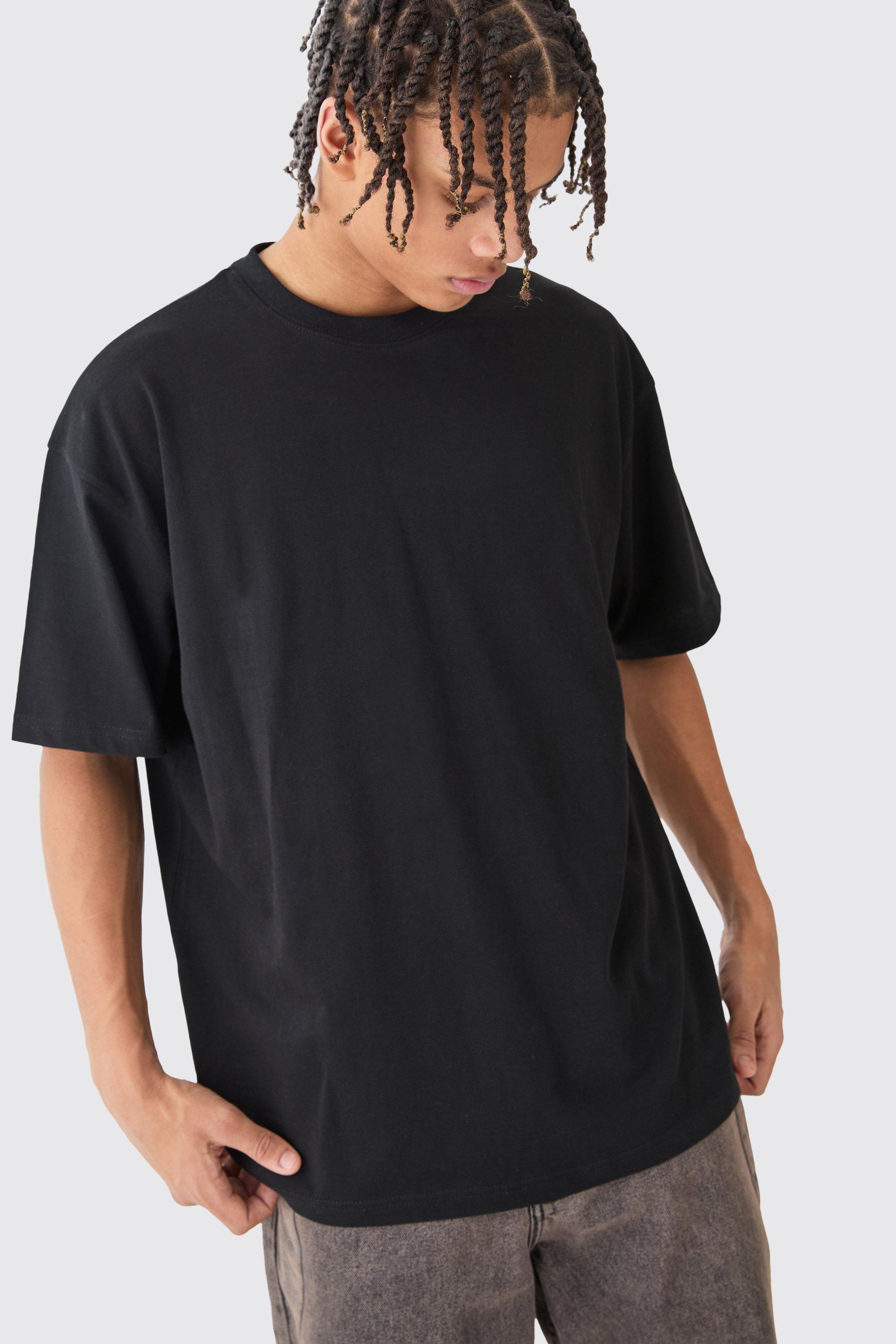 Image of T-shirt oversize Basic, Nero