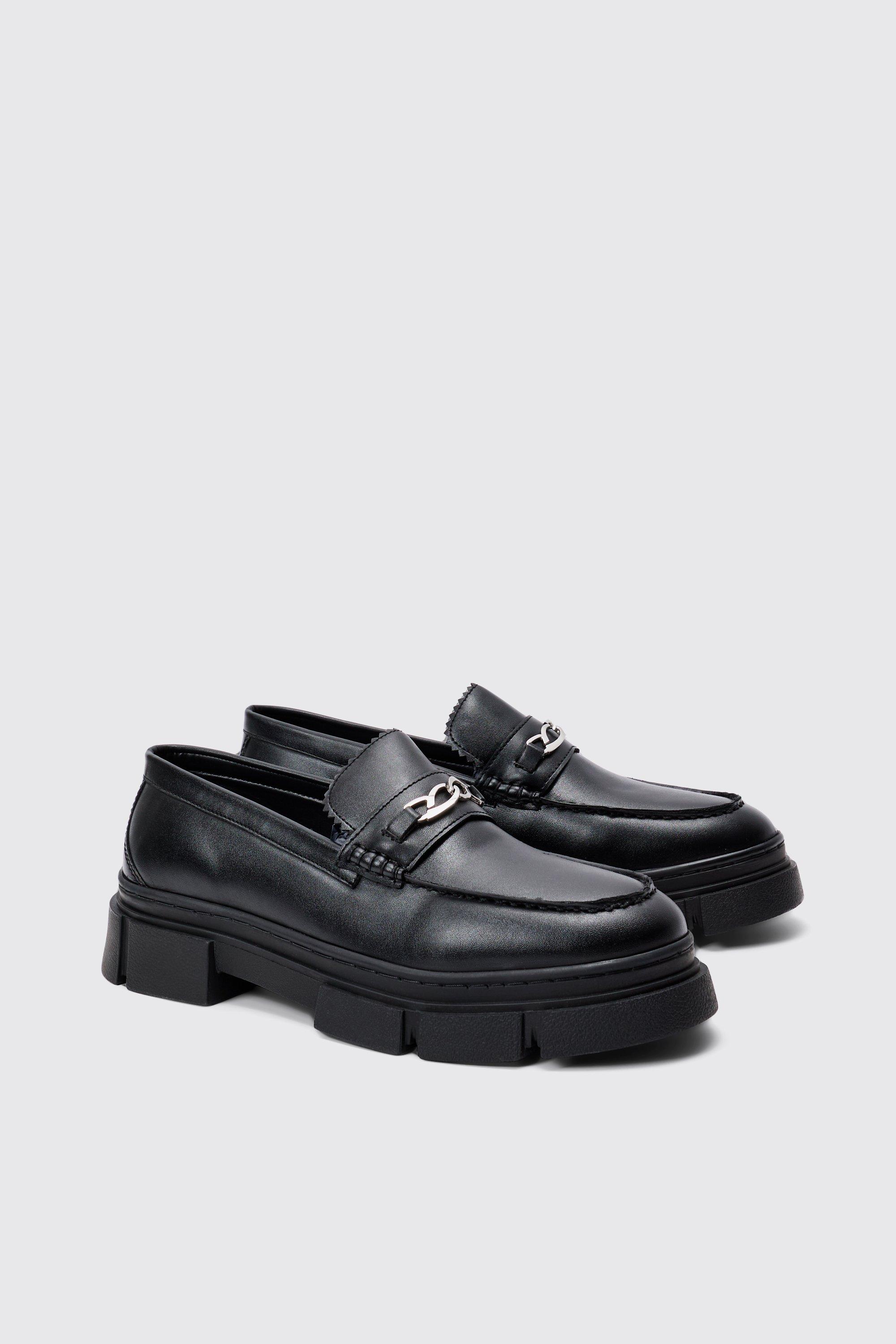 Image of Track Sole Snaffle Loafer, Nero