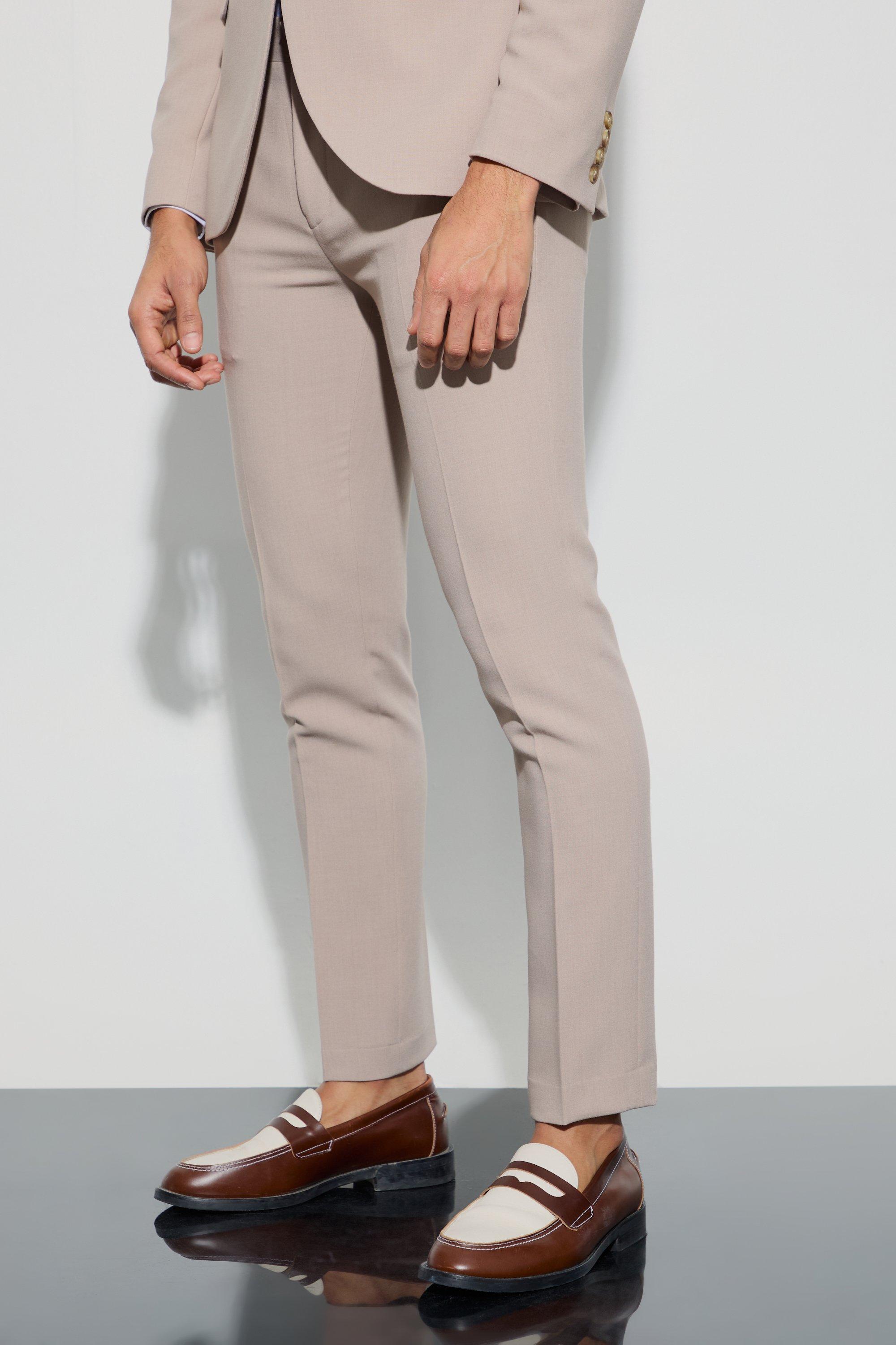Image of Pantaloni completo Skinny Fit in jersey, Beige